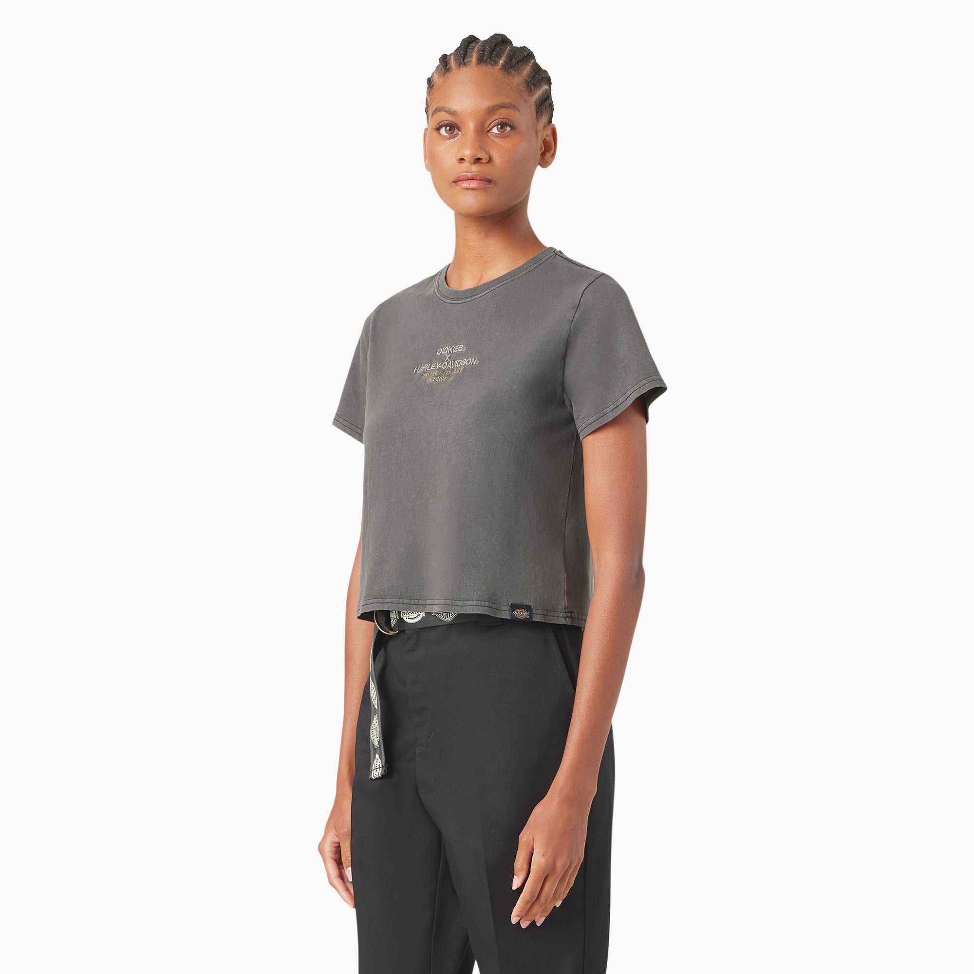 Dickies x Harley-Davidson Women's Vintage Softail Cropped T-Shirt - 图片 3