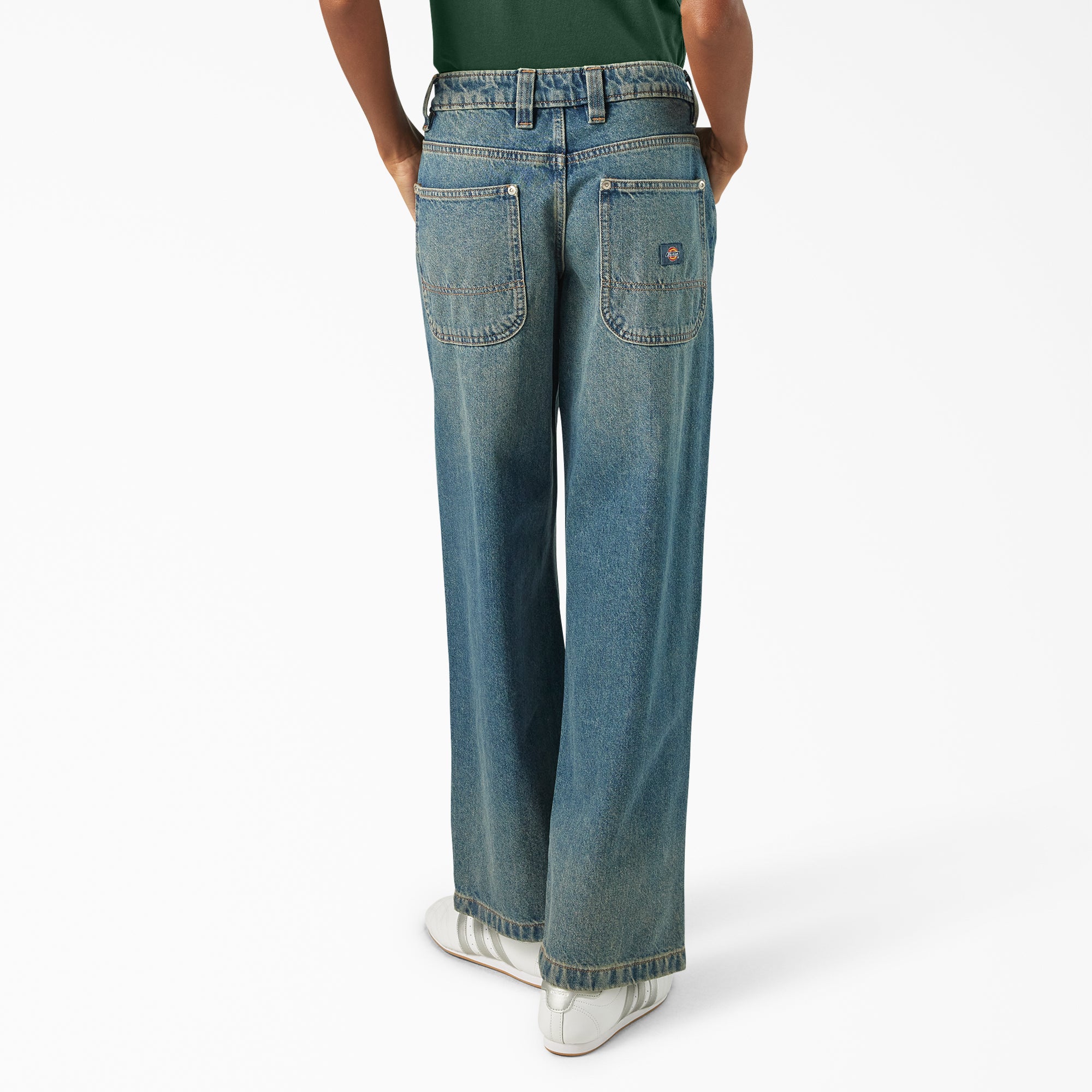 Women's Mechanic Loose Fit Jeans - 图片 2