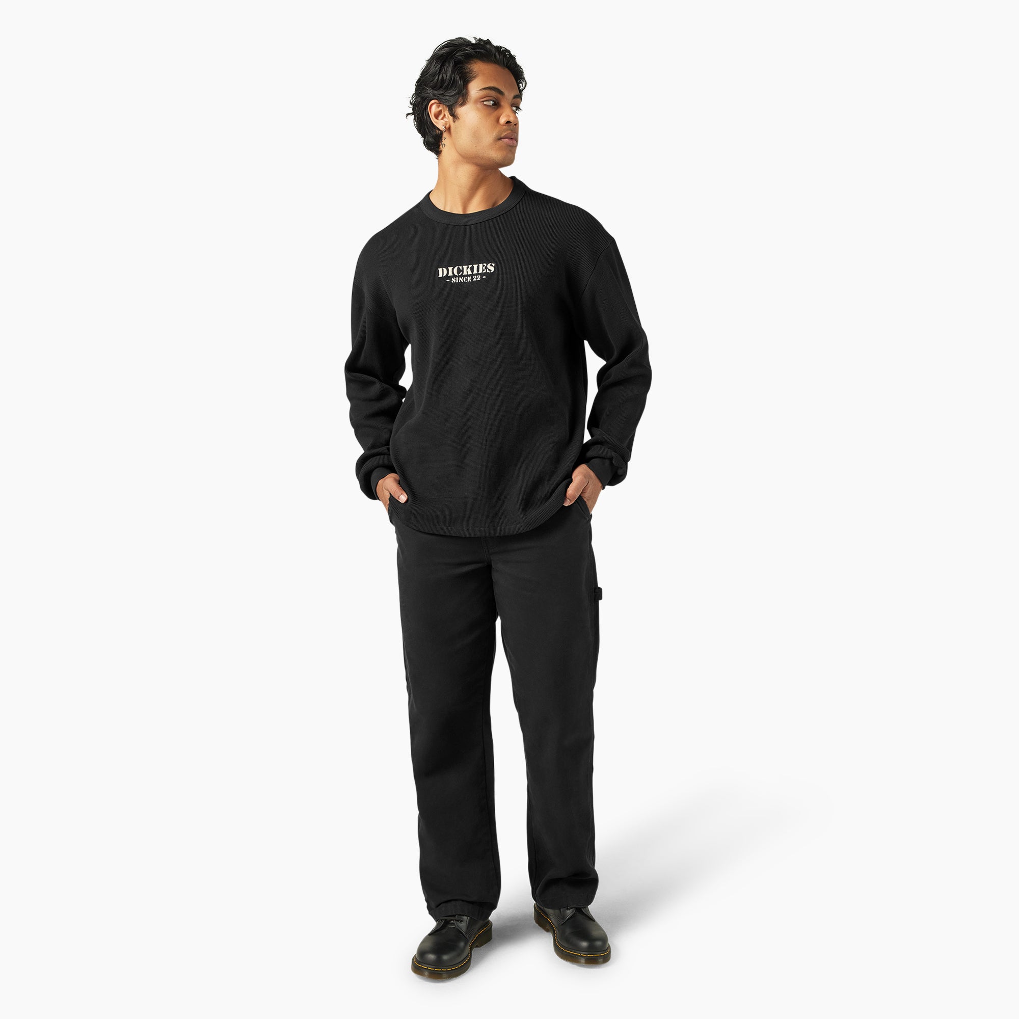 Long Sleeve Waffle Shirt - 图片 4