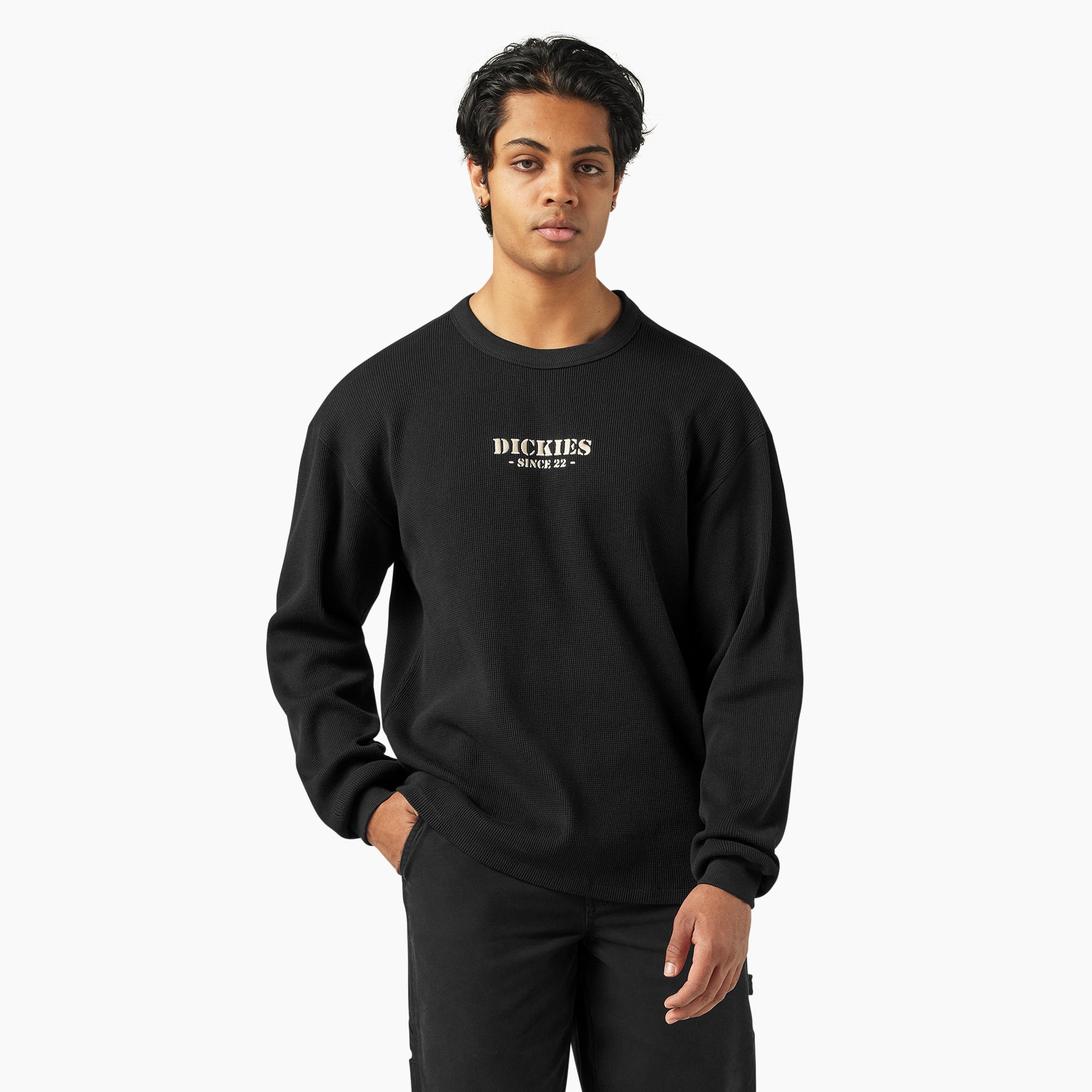 Long Sleeve Waffle Shirt