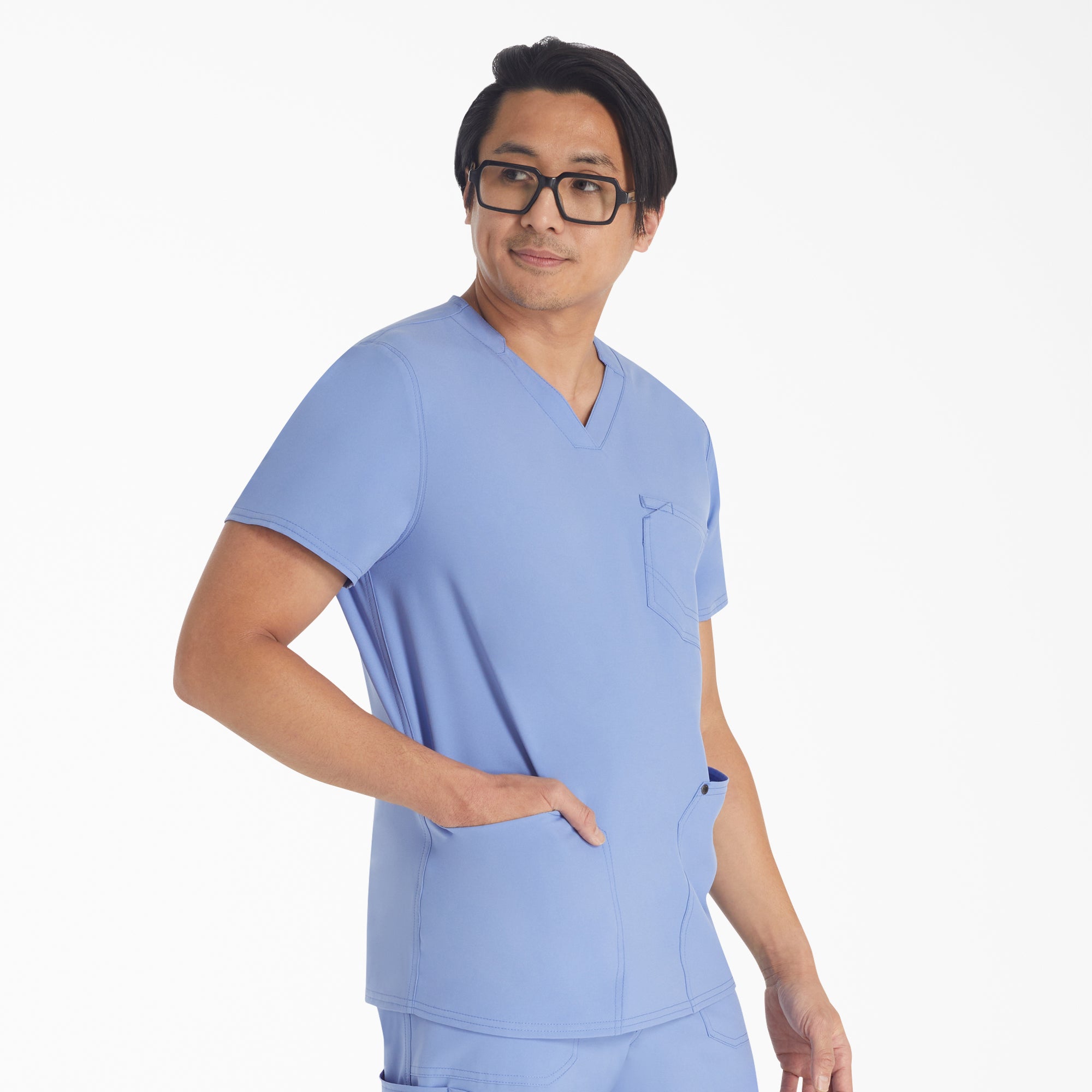 Men's EDS NXT V-Neck Scrub Top - 图片 4