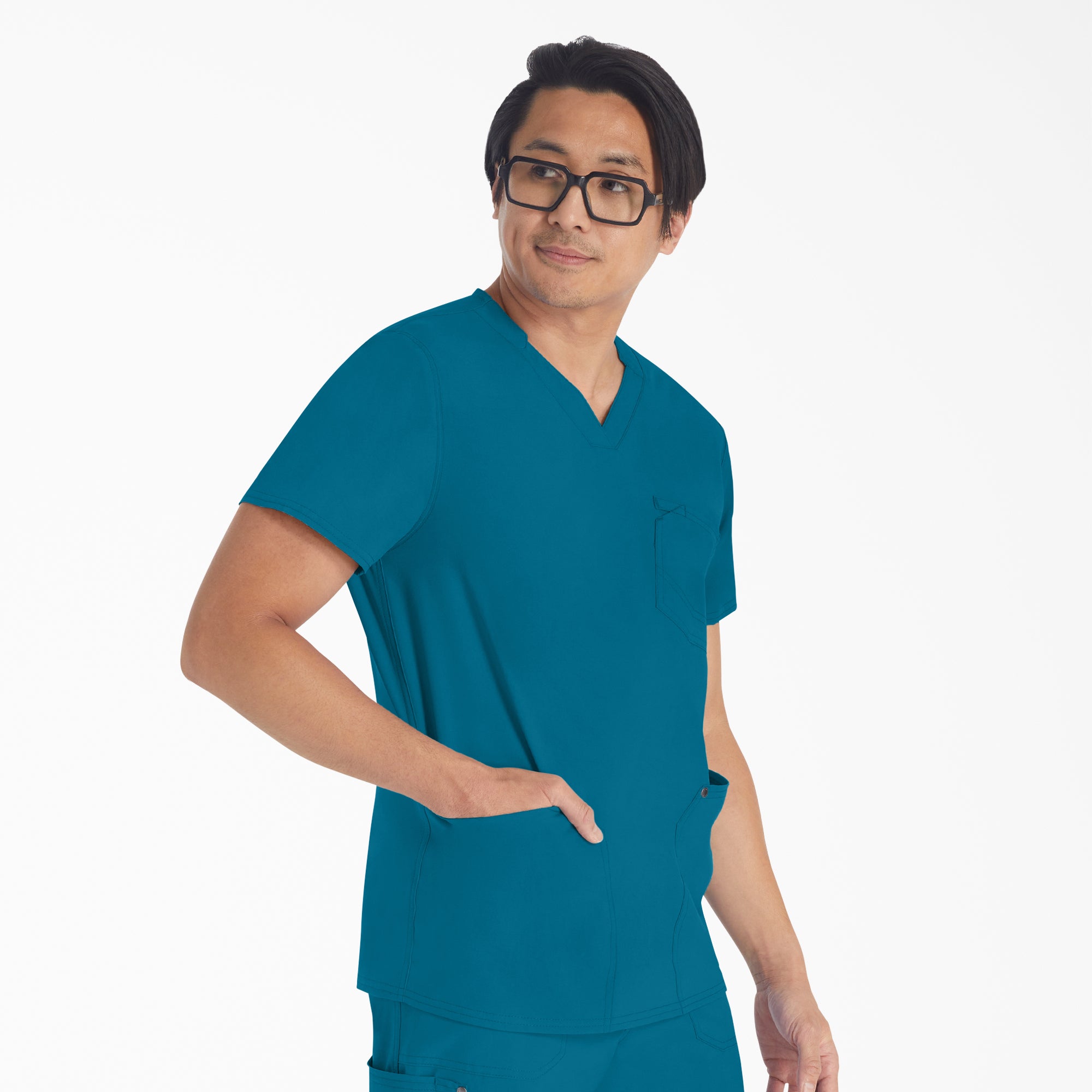 Men's EDS NXT V-Neck Scrub Top - 图片 4