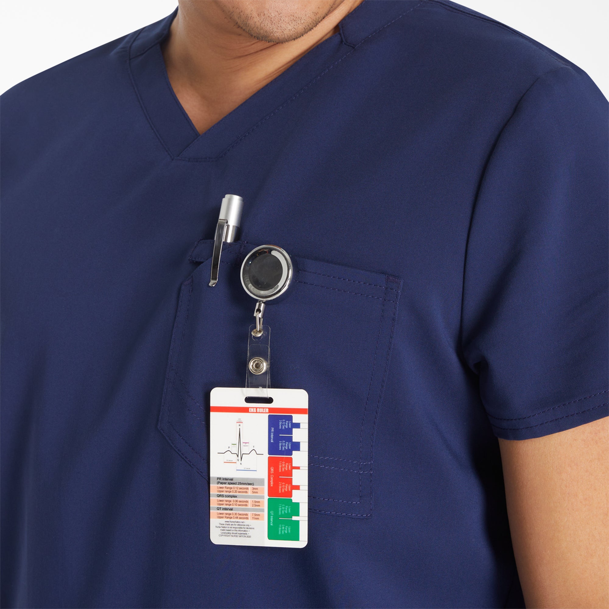 Men's EDS NXT V-Neck Scrub Top - 图片 8