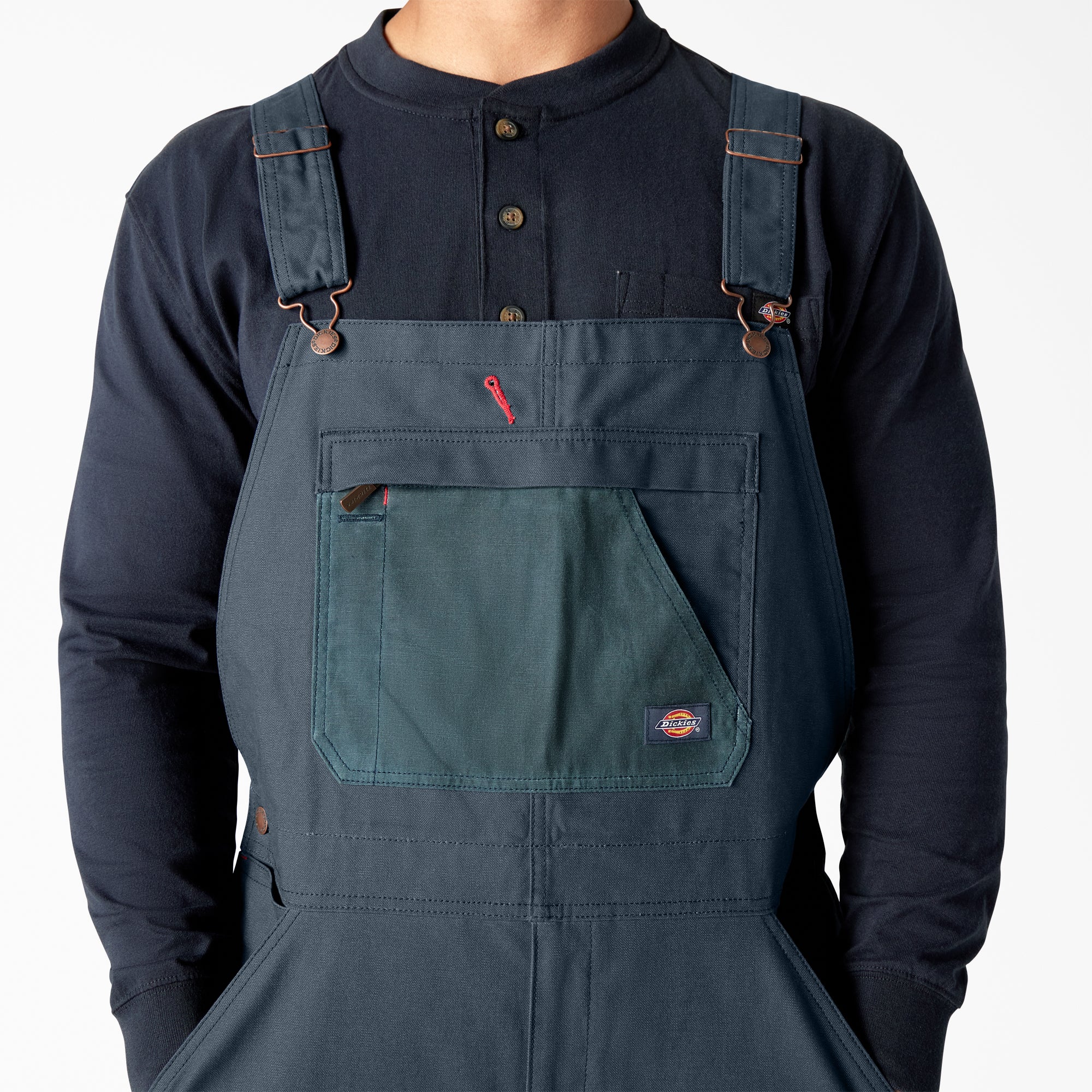 Waxed Canvas Double Front Bib Overalls - 图片 4