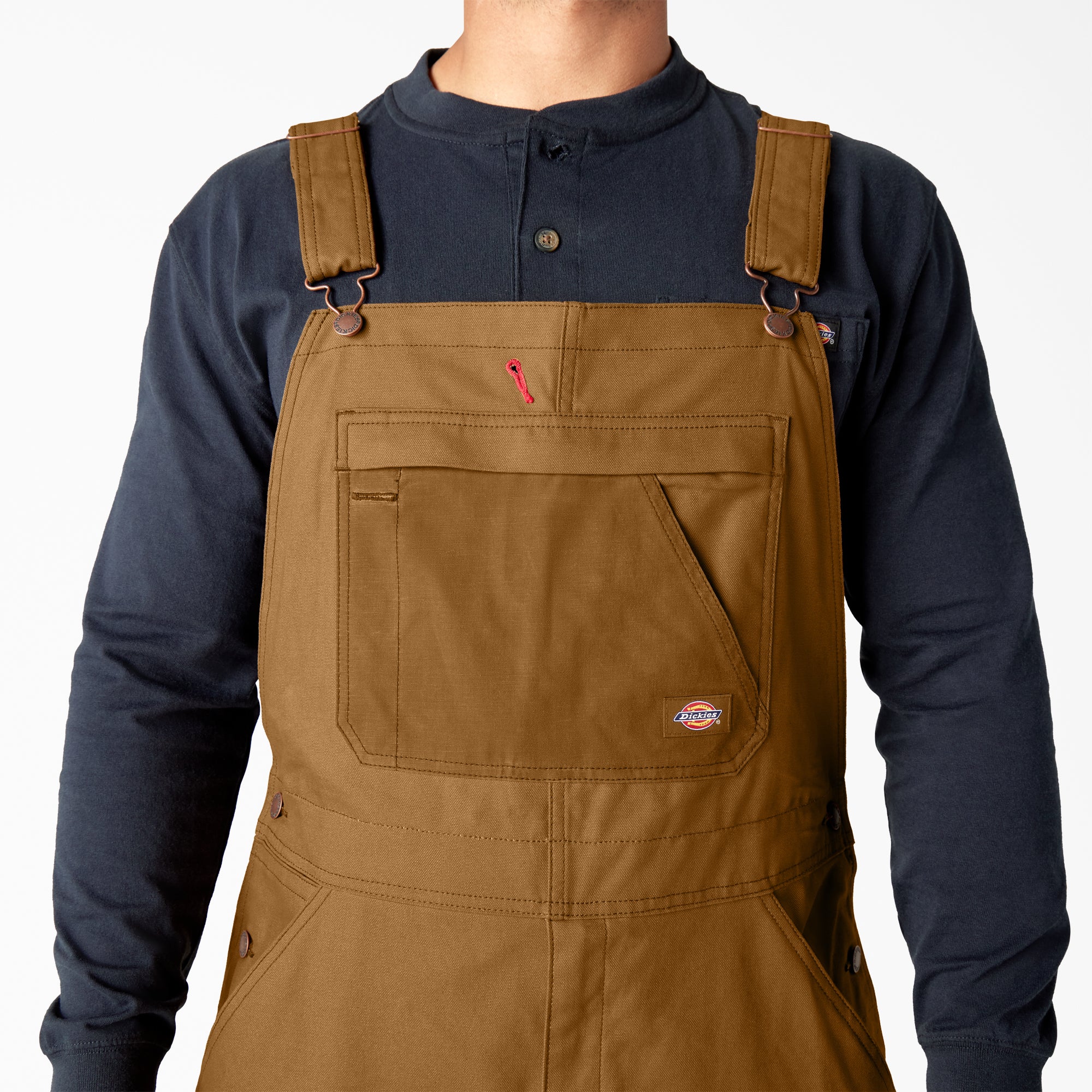 Waxed Canvas Double Front Bib Overalls - 图片 4