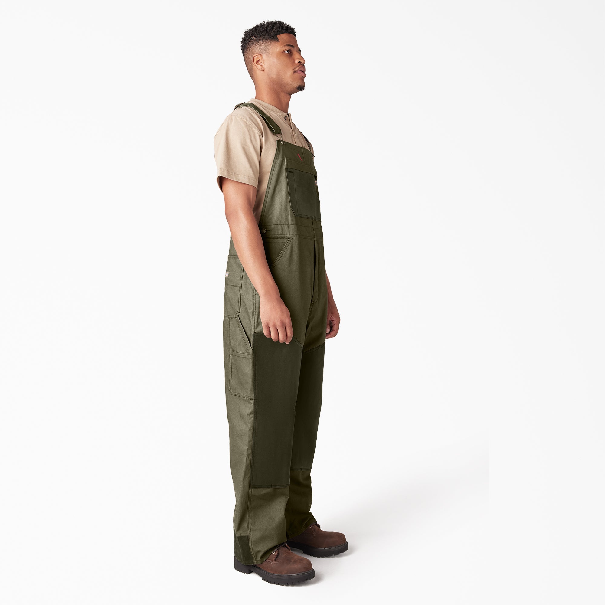 Waxed Canvas Double Front Bib Overalls - 图片 4