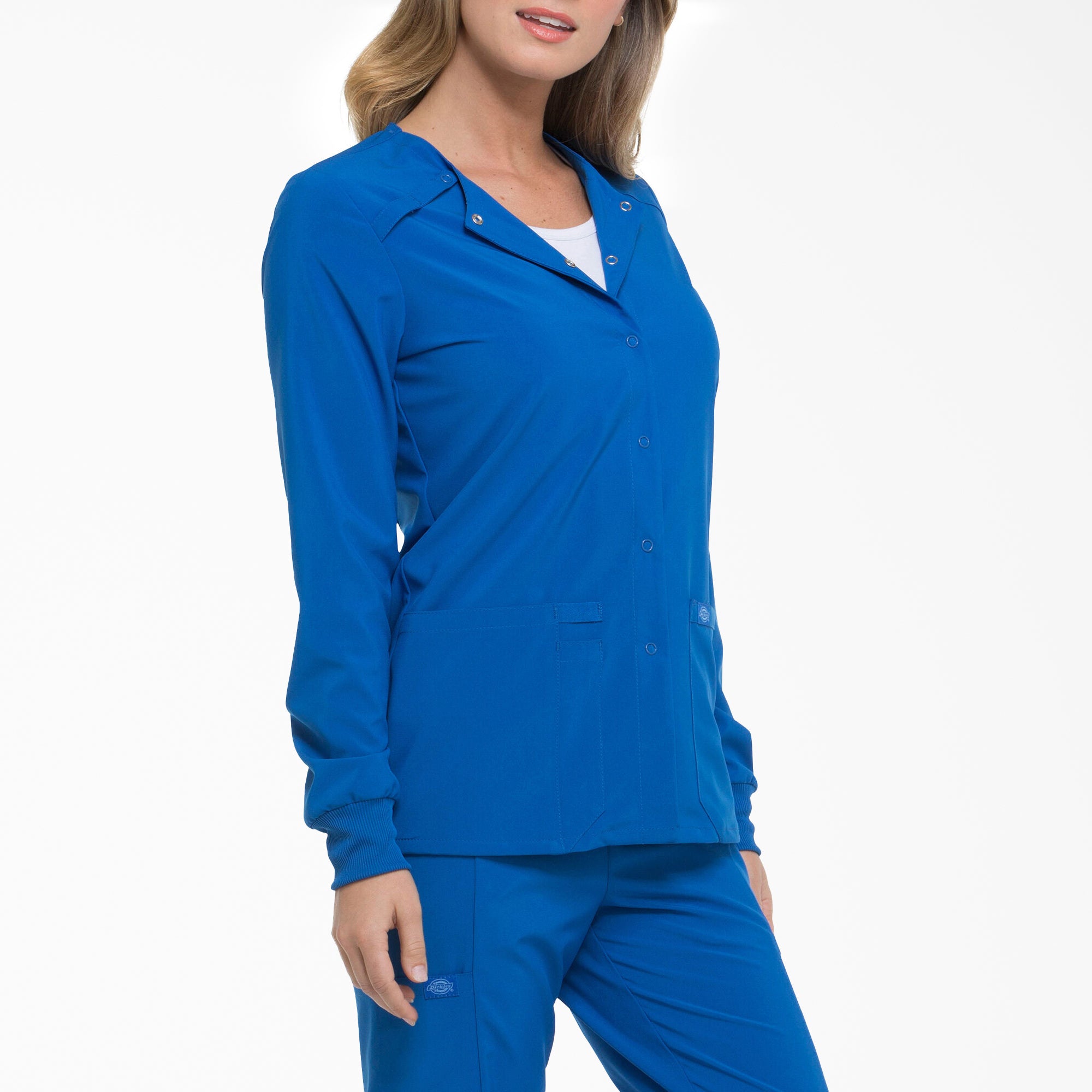 Women's EDS Essentials Snap Front Scrub Jacket - 图片 4