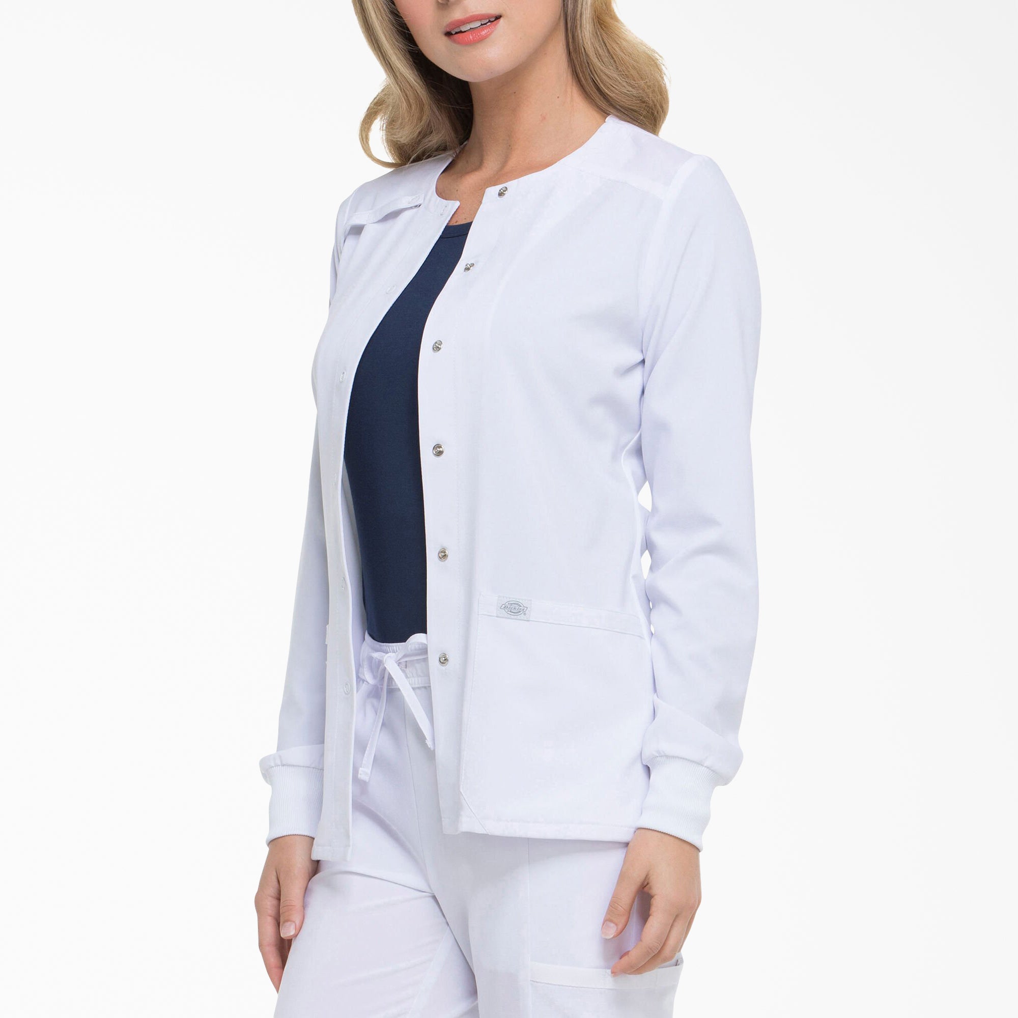 Women's EDS Essentials Snap Front Scrub Jacket - 图片 3