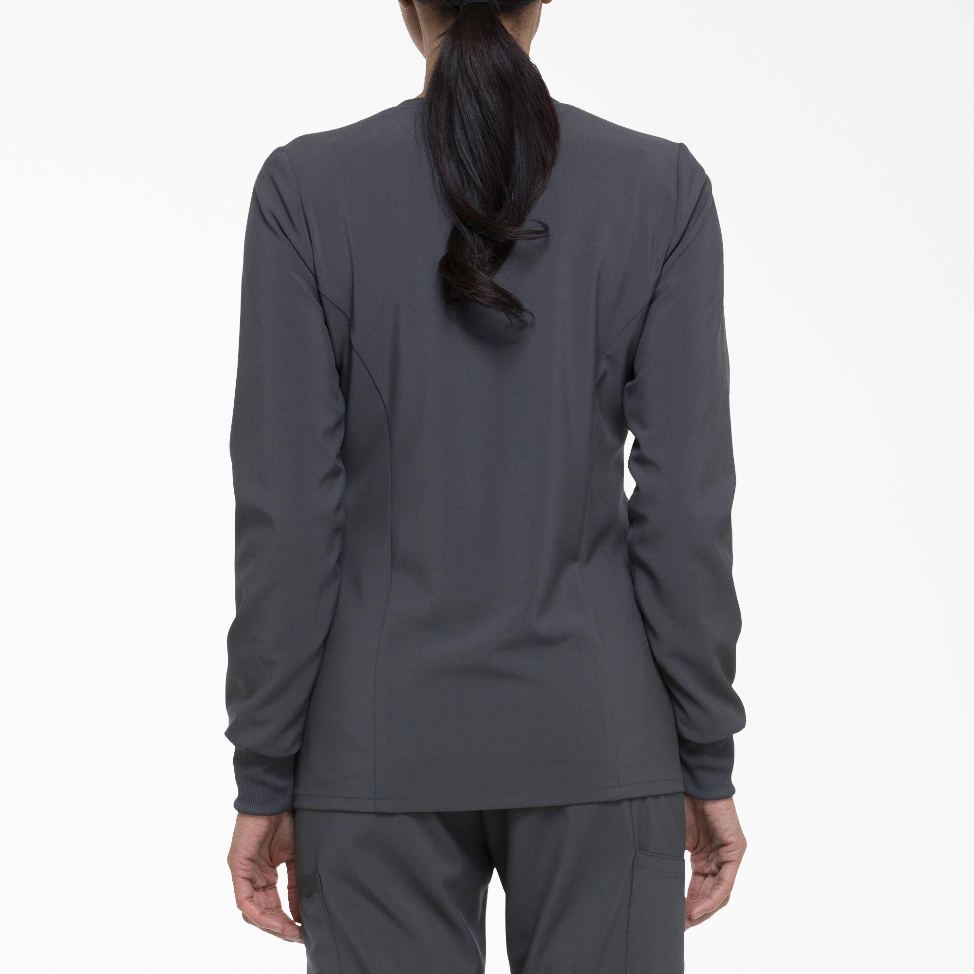 Women's EDS Essentials Snap Front Scrub Jacket - 图片 2