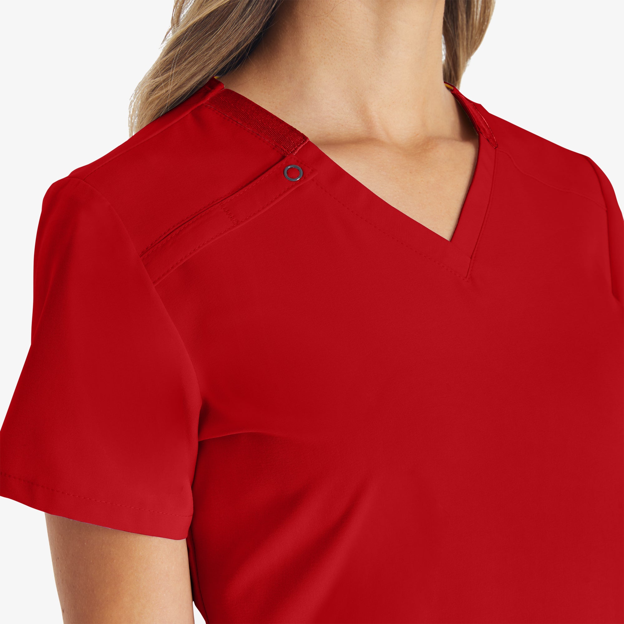 Women's EDS Essentials V-Neck Scrub Top - 图片 8