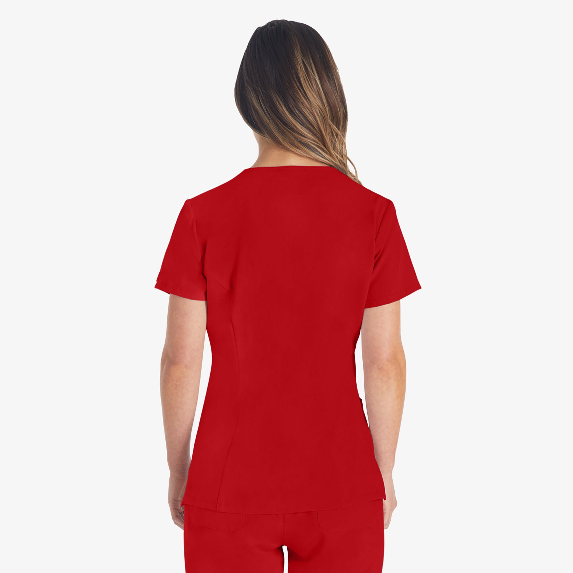 Women's EDS Essentials V-Neck Scrub Top - 图片 2