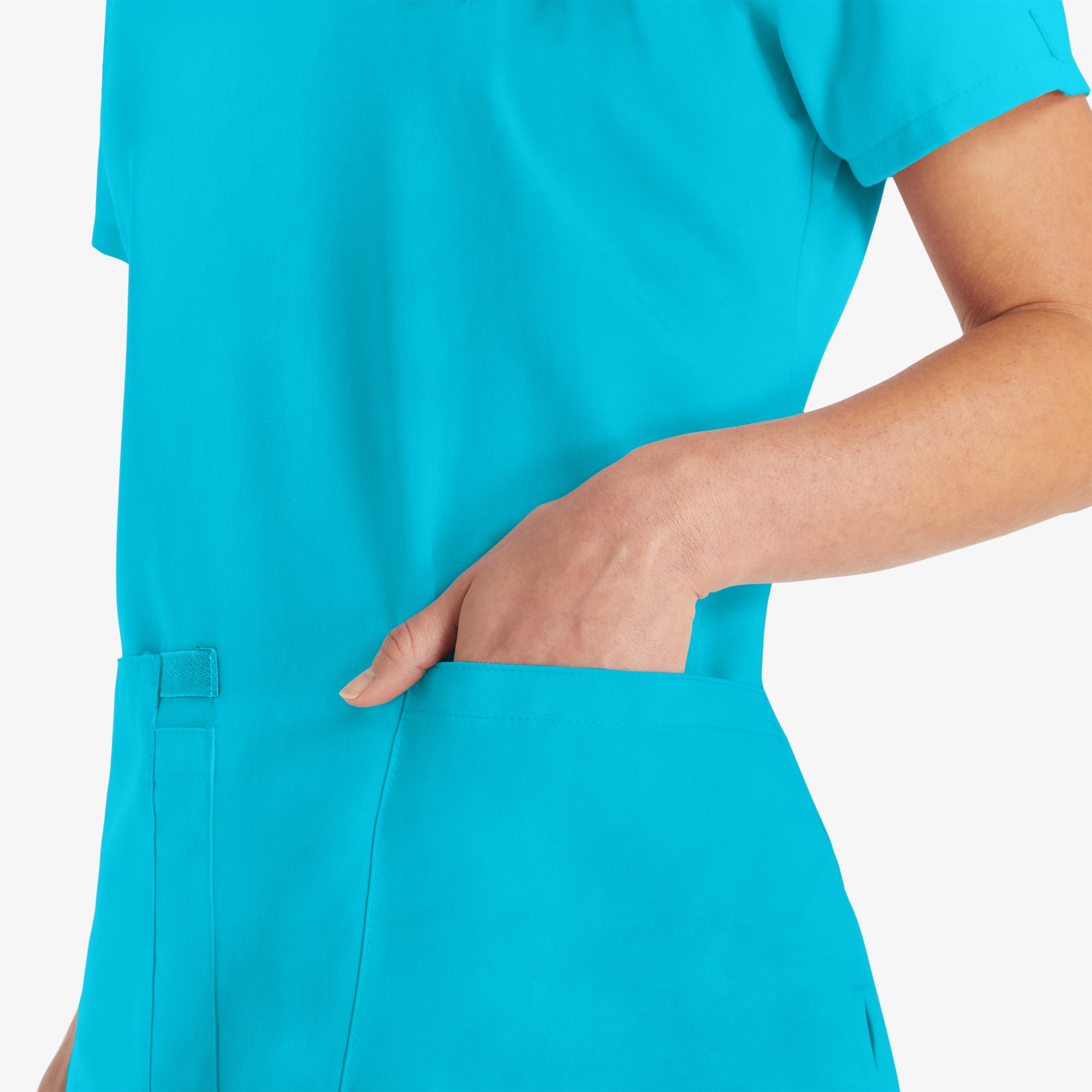 Women's EDS Essentials V-Neck Scrub Top - 图片 7