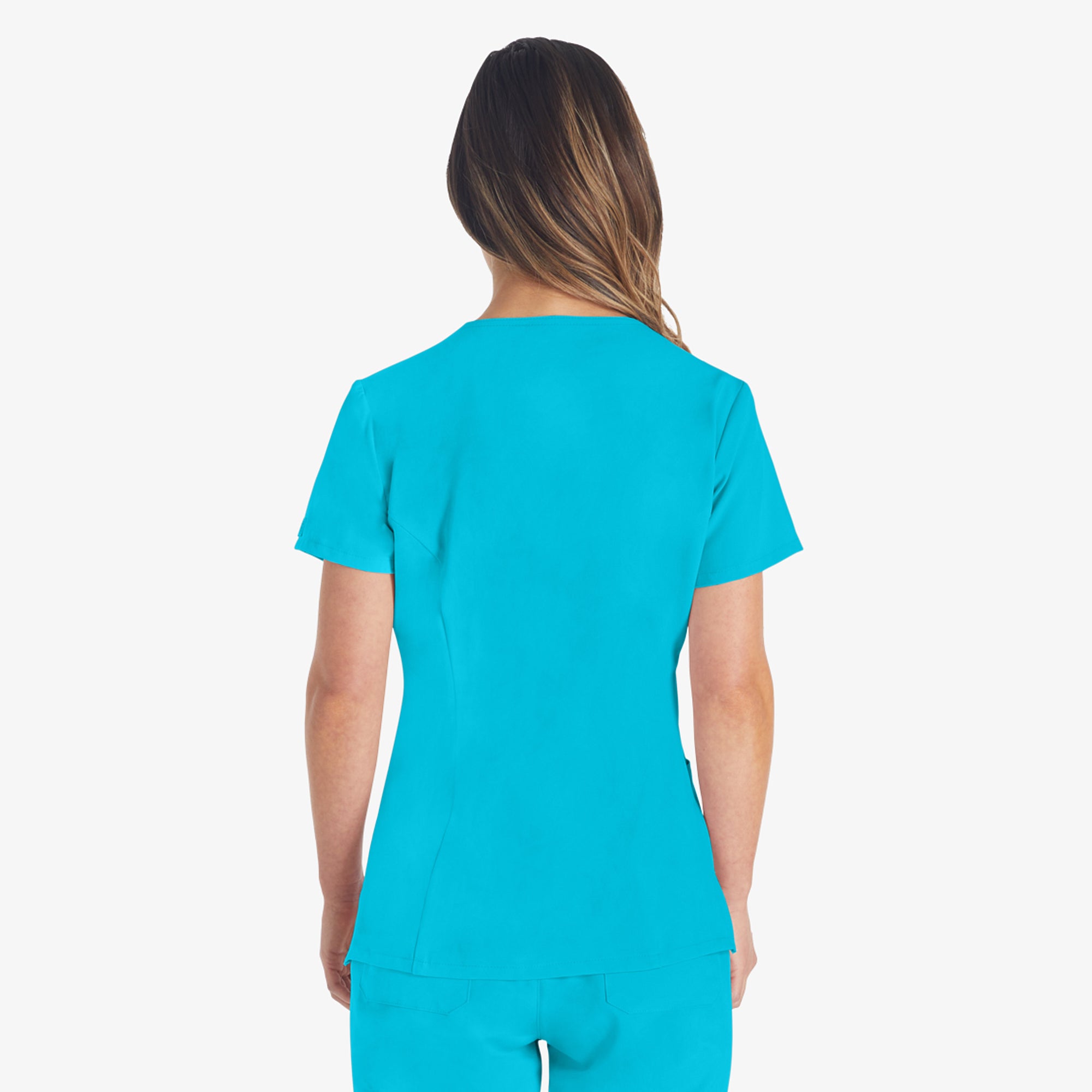 Women's EDS Essentials V-Neck Scrub Top - 图片 2