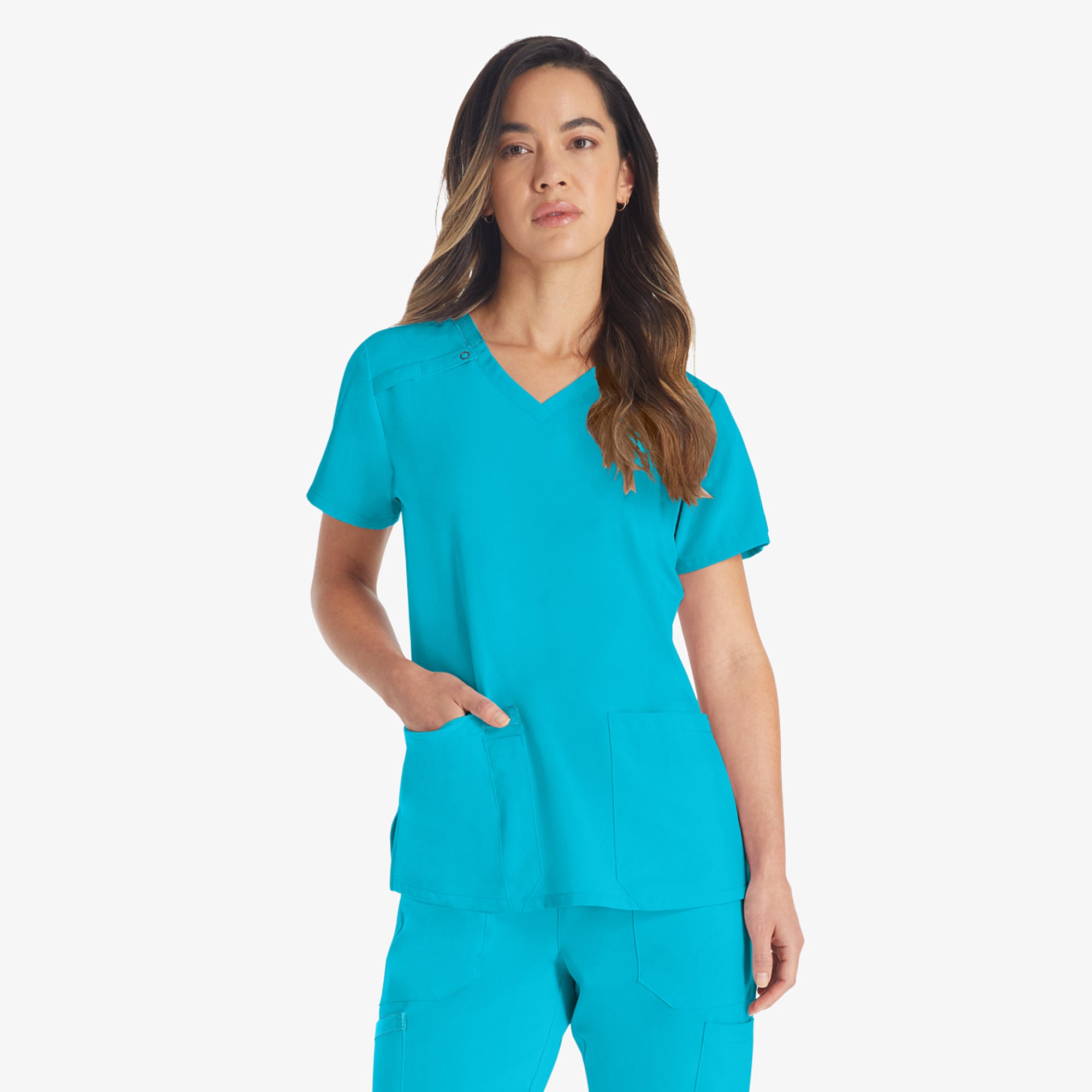 Women's EDS Essentials V-Neck Scrub Top