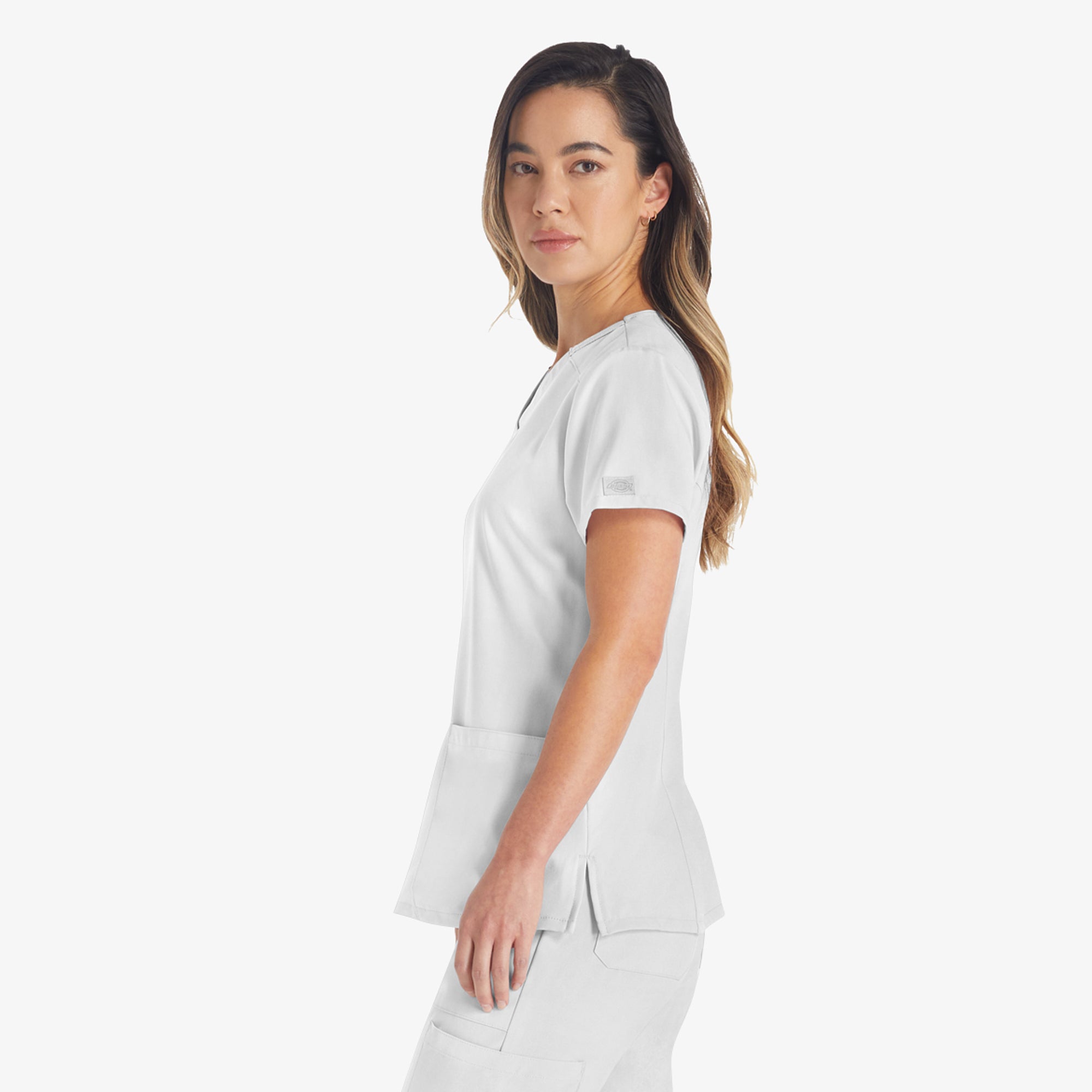 Women's EDS Essentials V-Neck Scrub Top - 图片 3