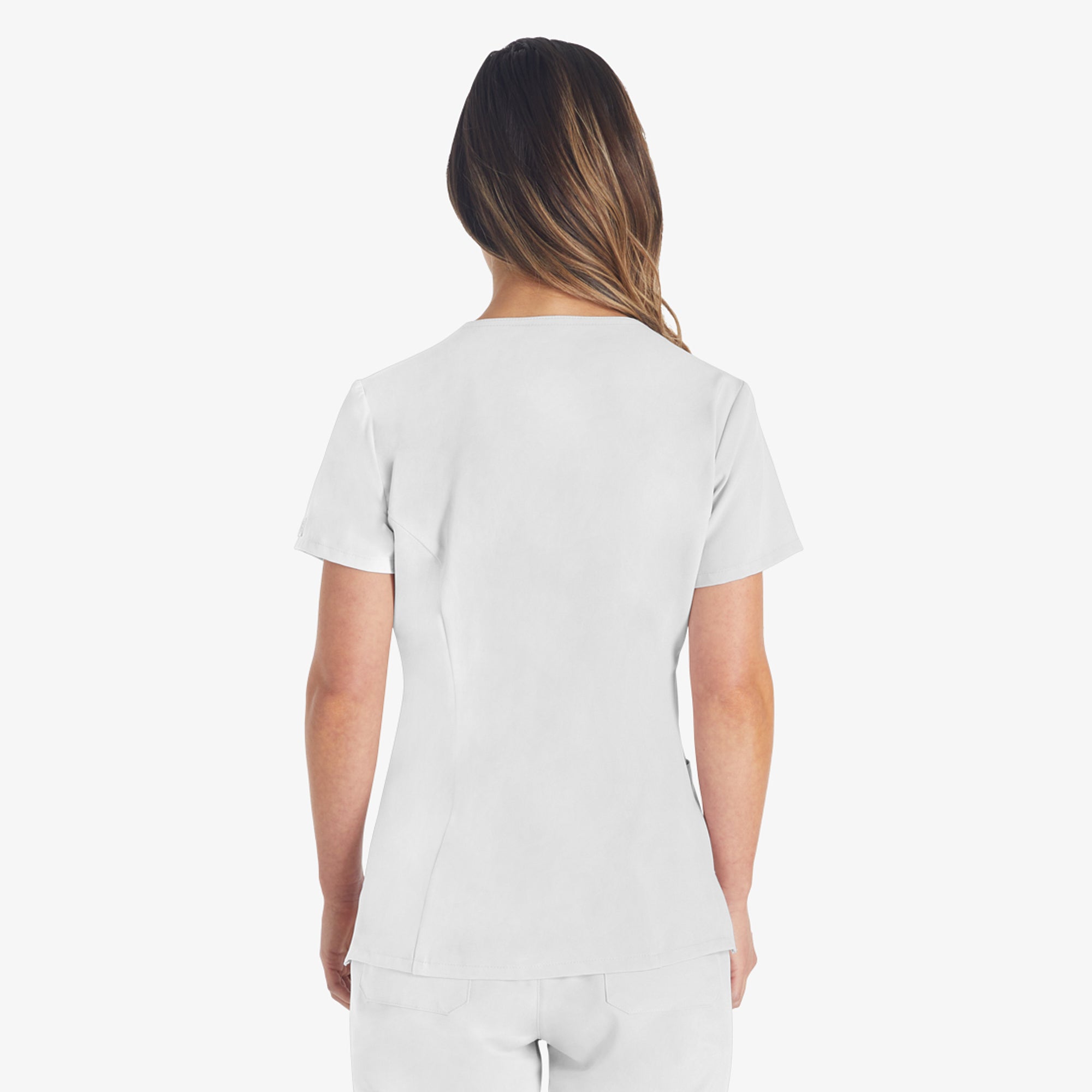 Women's EDS Essentials V-Neck Scrub Top - 图片 2