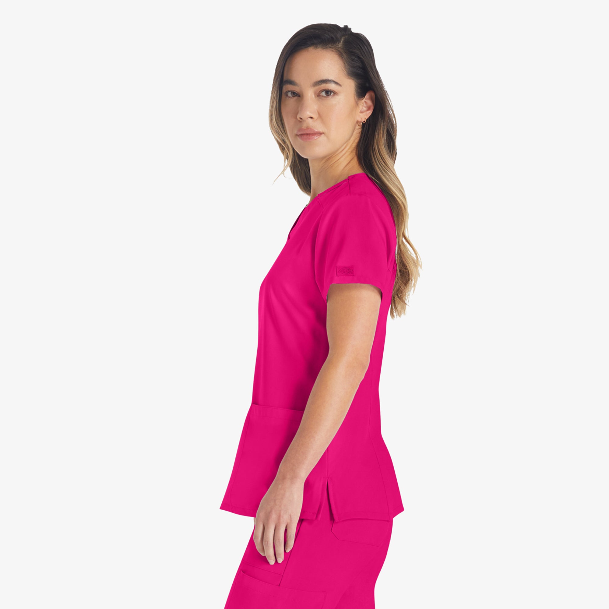 Women's EDS Essentials V-Neck Scrub Top - 图片 3