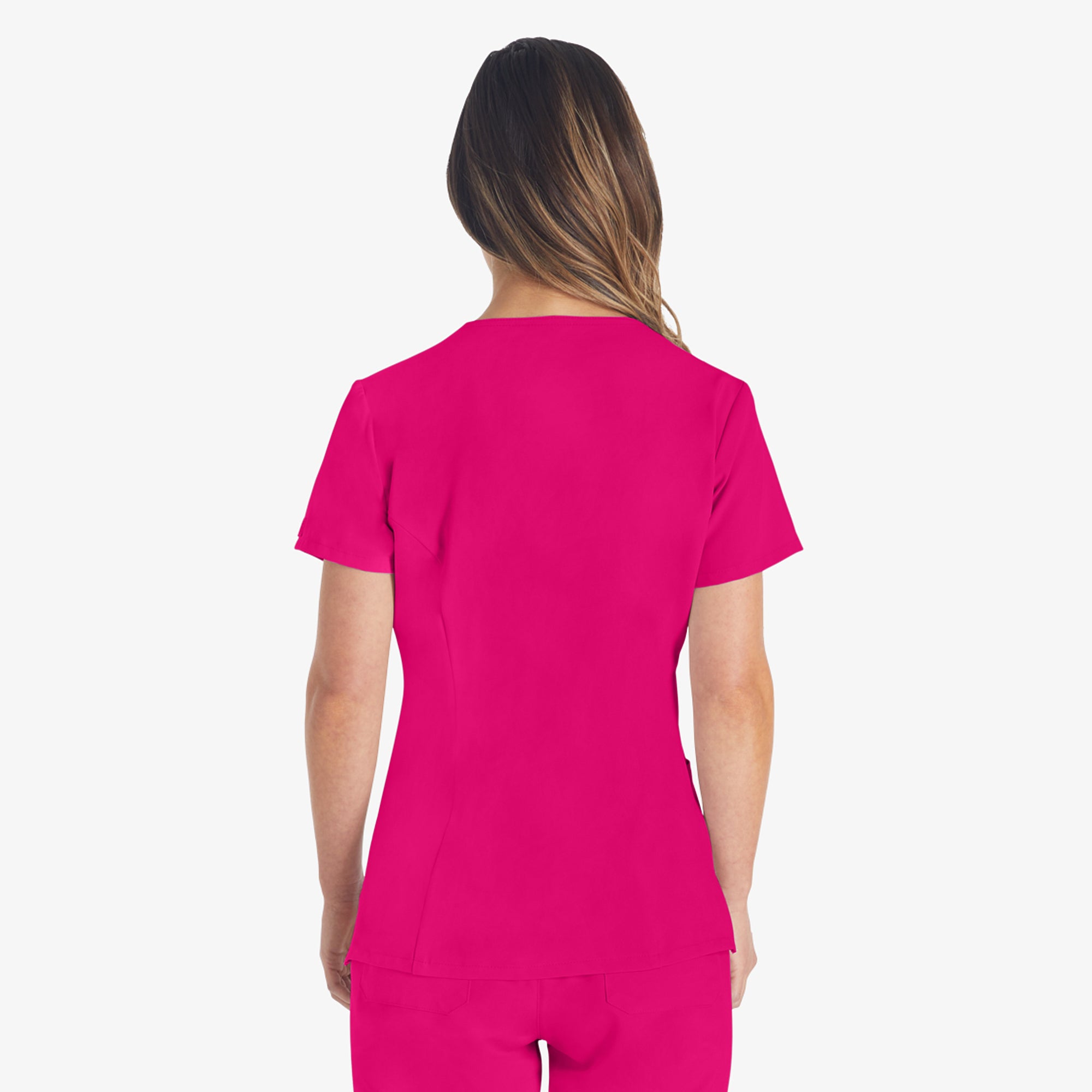 Women's EDS Essentials V-Neck Scrub Top - 图片 2