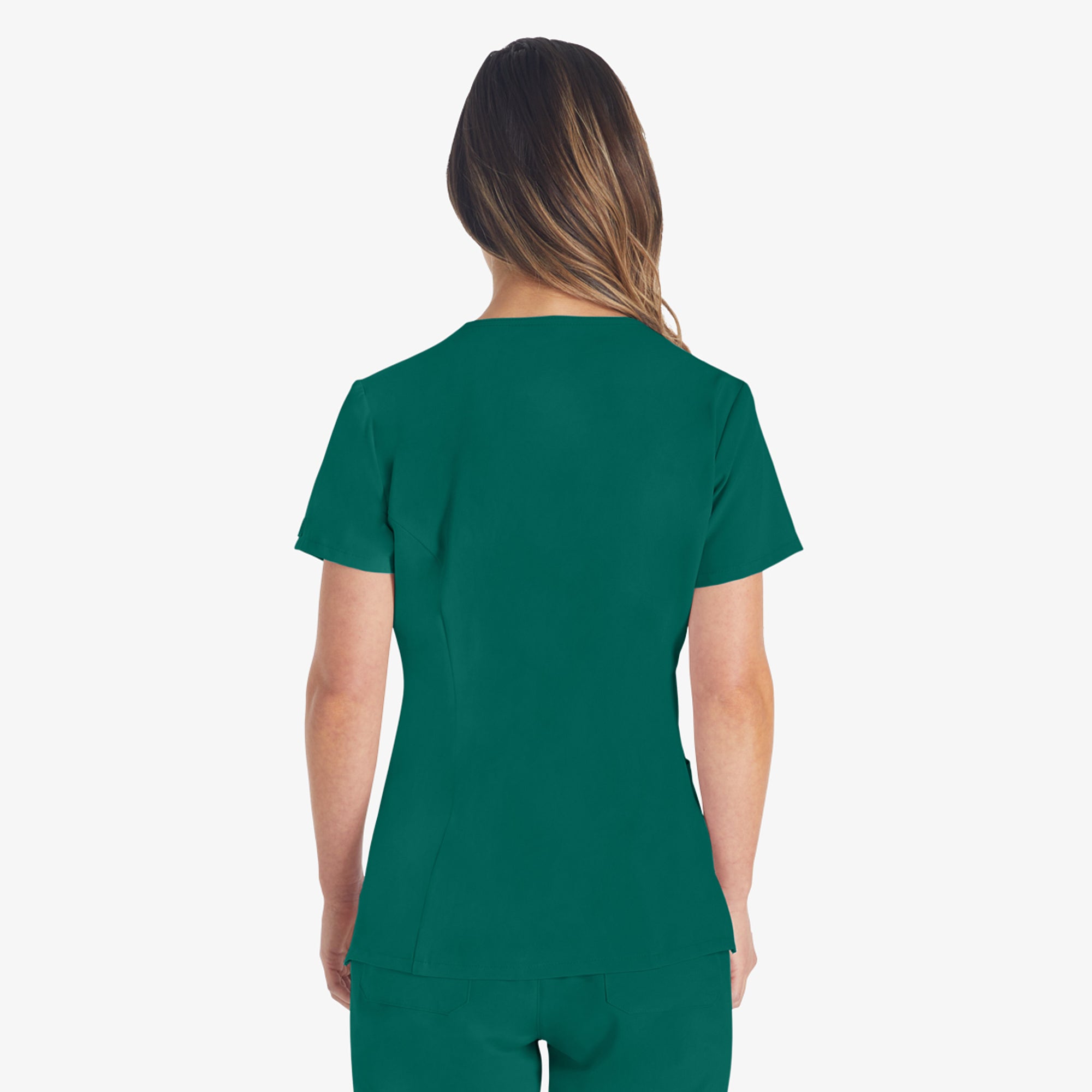Women's EDS Essentials V-Neck Scrub Top - 图片 2