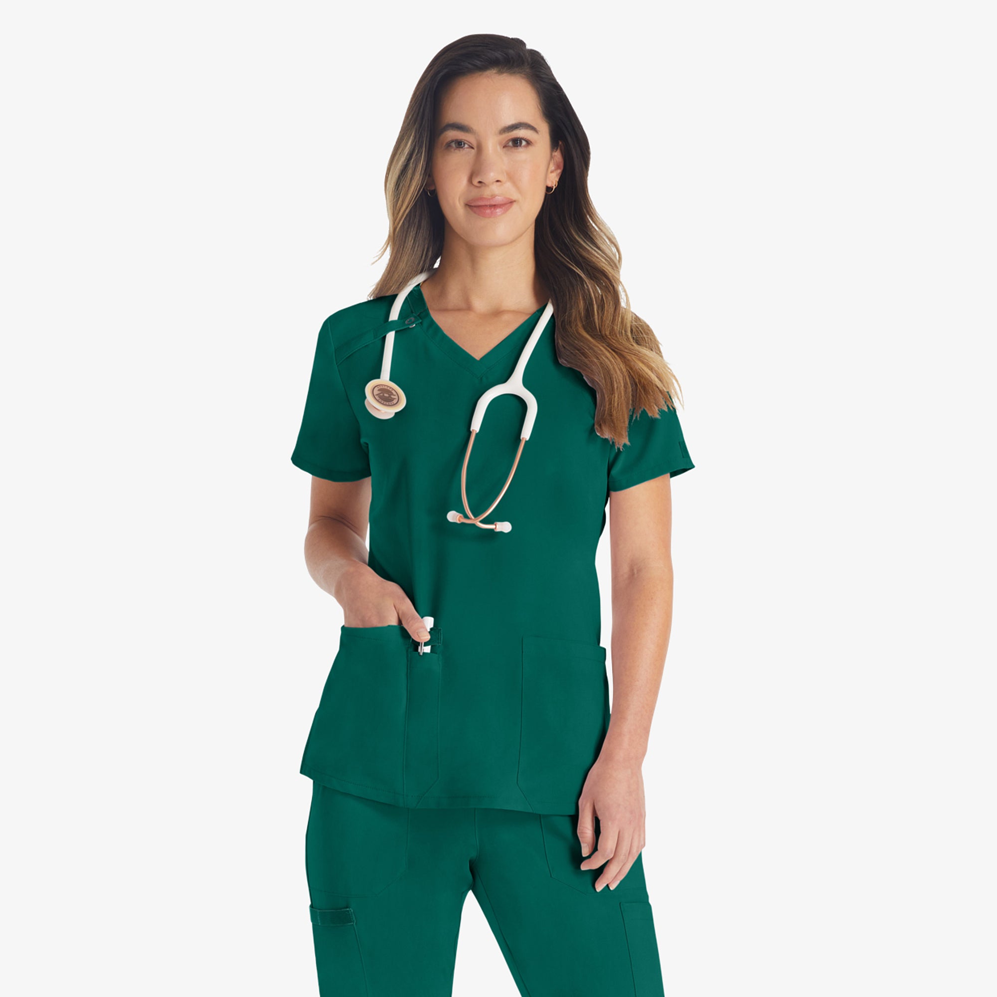 Women's EDS Essentials V-Neck Scrub Top