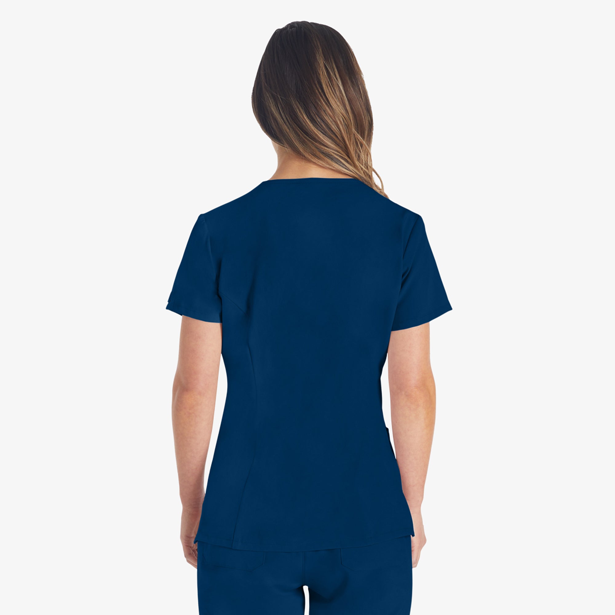 Women's EDS Essentials V-Neck Scrub Top - 图片 2