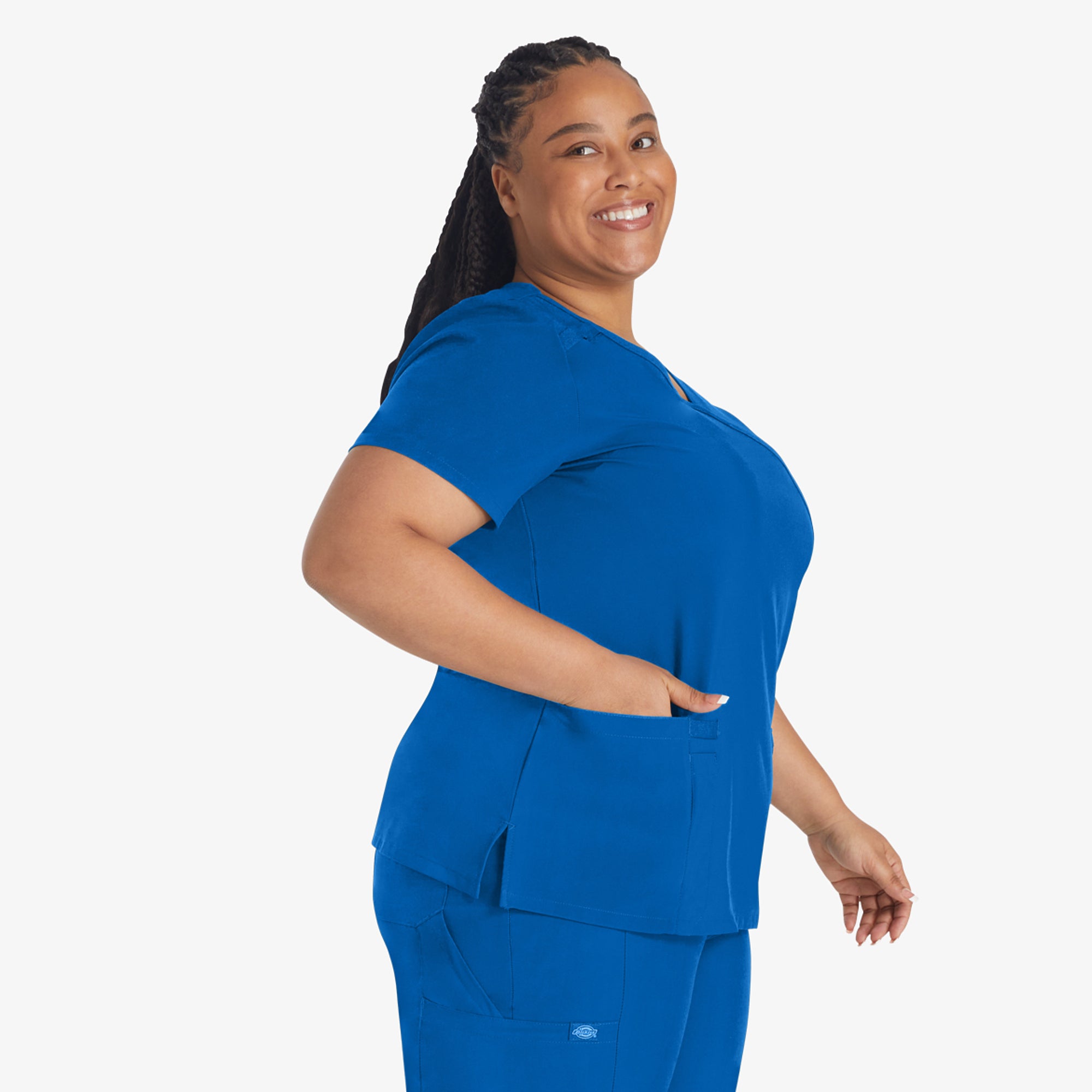 Women's EDS Essentials Mock Wrap Scrub Top - 图片 4