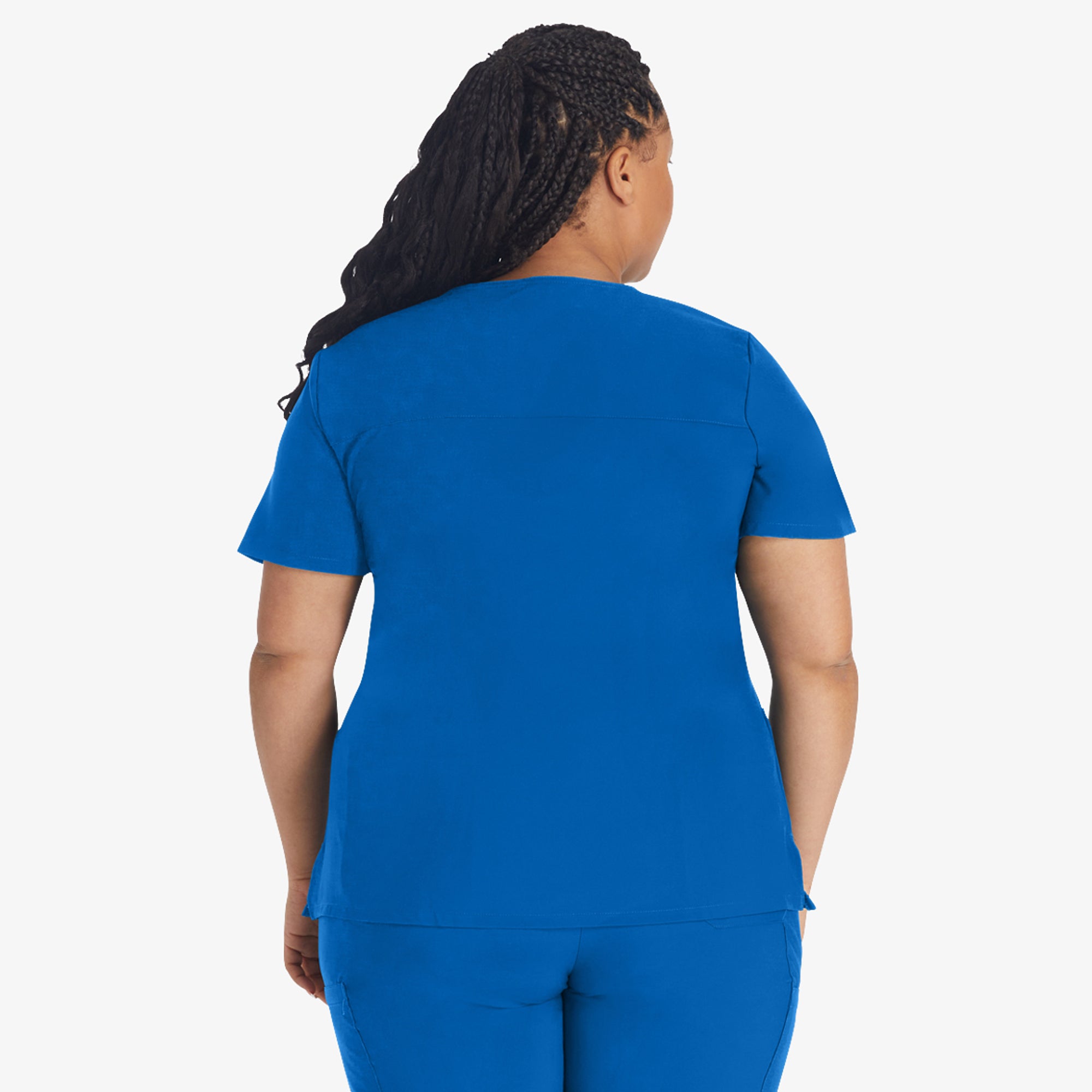Women's EDS Essentials Mock Wrap Scrub Top - 图片 2