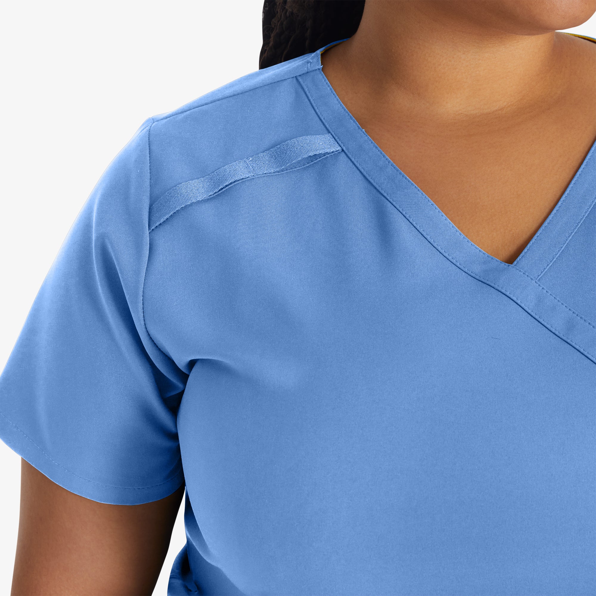 Women's EDS Essentials Mock Wrap Scrub Top - 图片 6