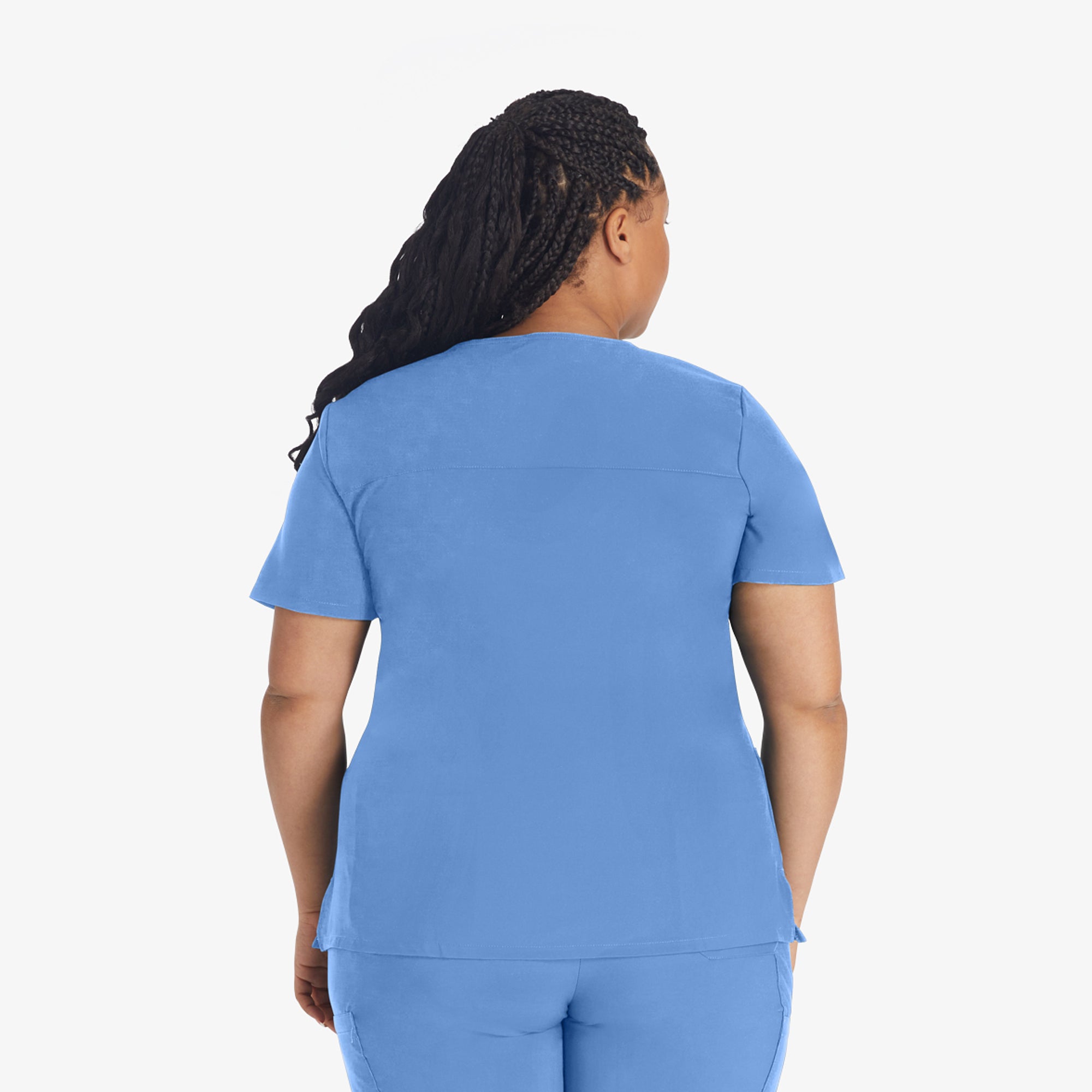 Women's EDS Essentials Mock Wrap Scrub Top - 图片 2