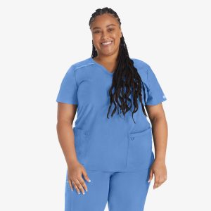 Women's EDS Essentials Mock Wrap Scrub Top