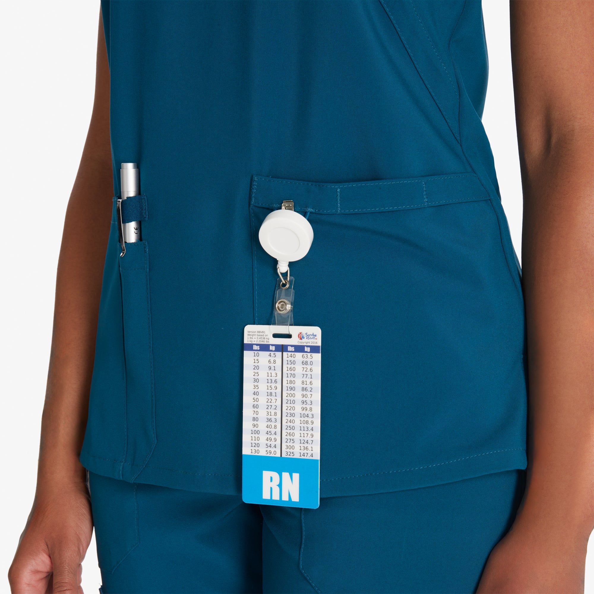 Women's EDS Essentials Mock Wrap Scrub Top - 图片 6