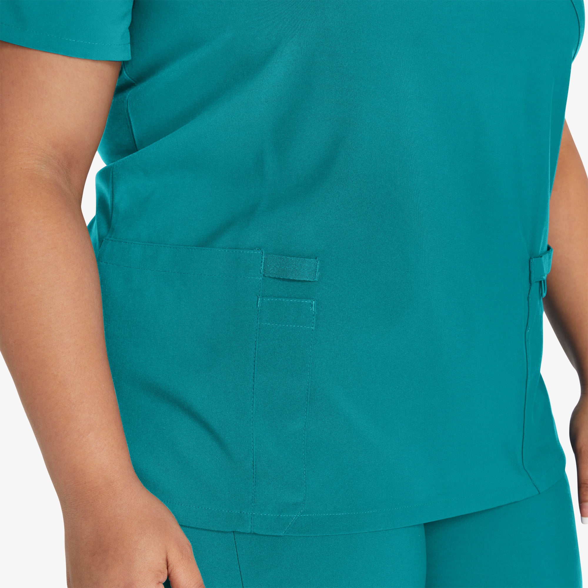 Women's EDS Essentials Mock Wrap Scrub Top - 图片 6