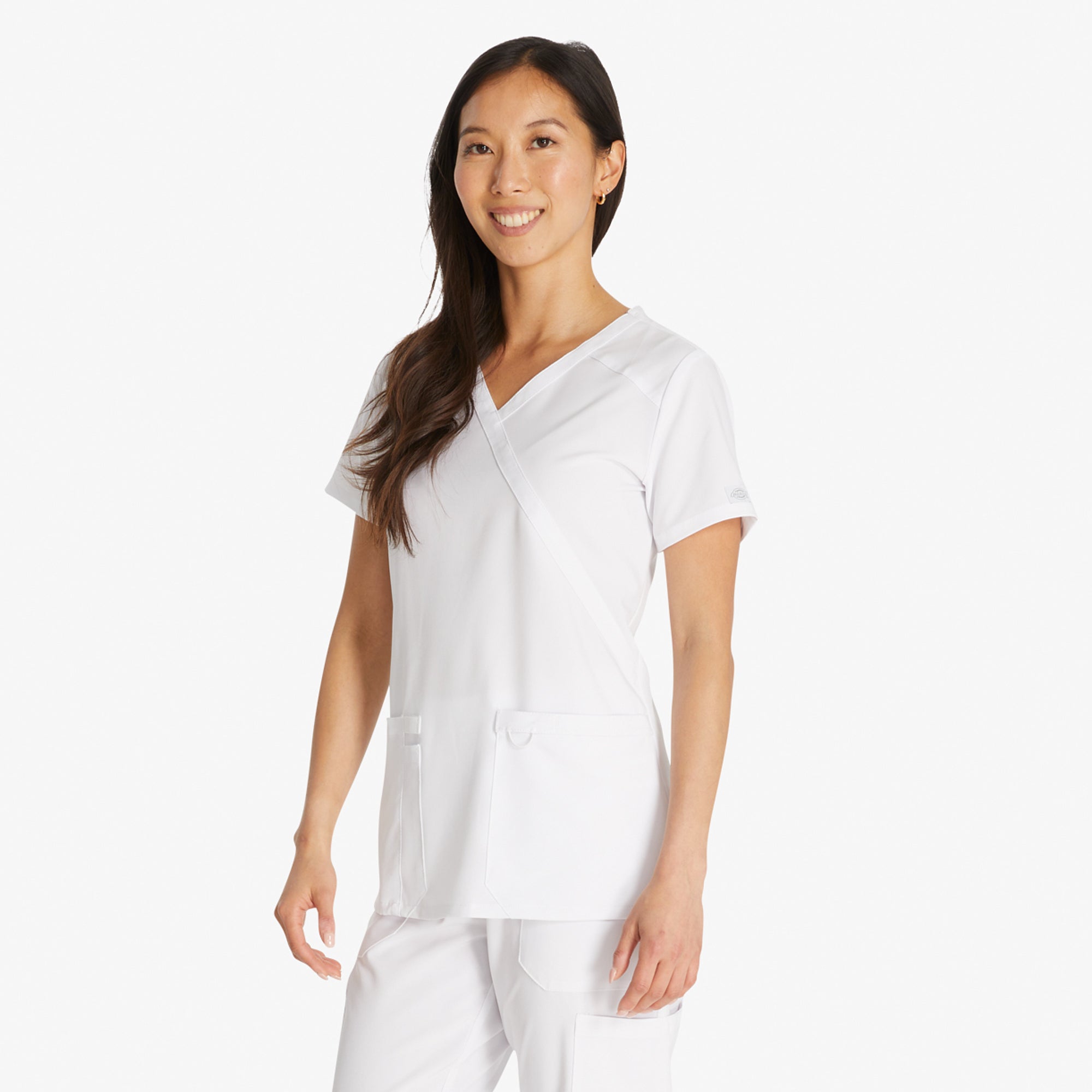 Women's EDS Essentials Mock Wrap Scrub Top - 图片 4