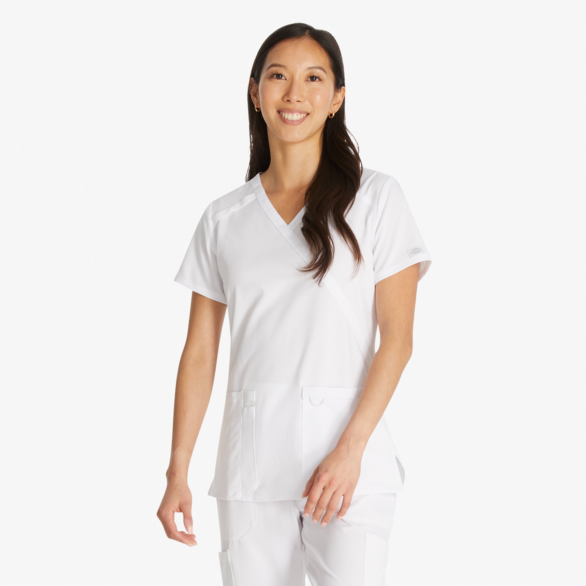 Women's EDS Essentials Mock Wrap Scrub Top - 图片 2