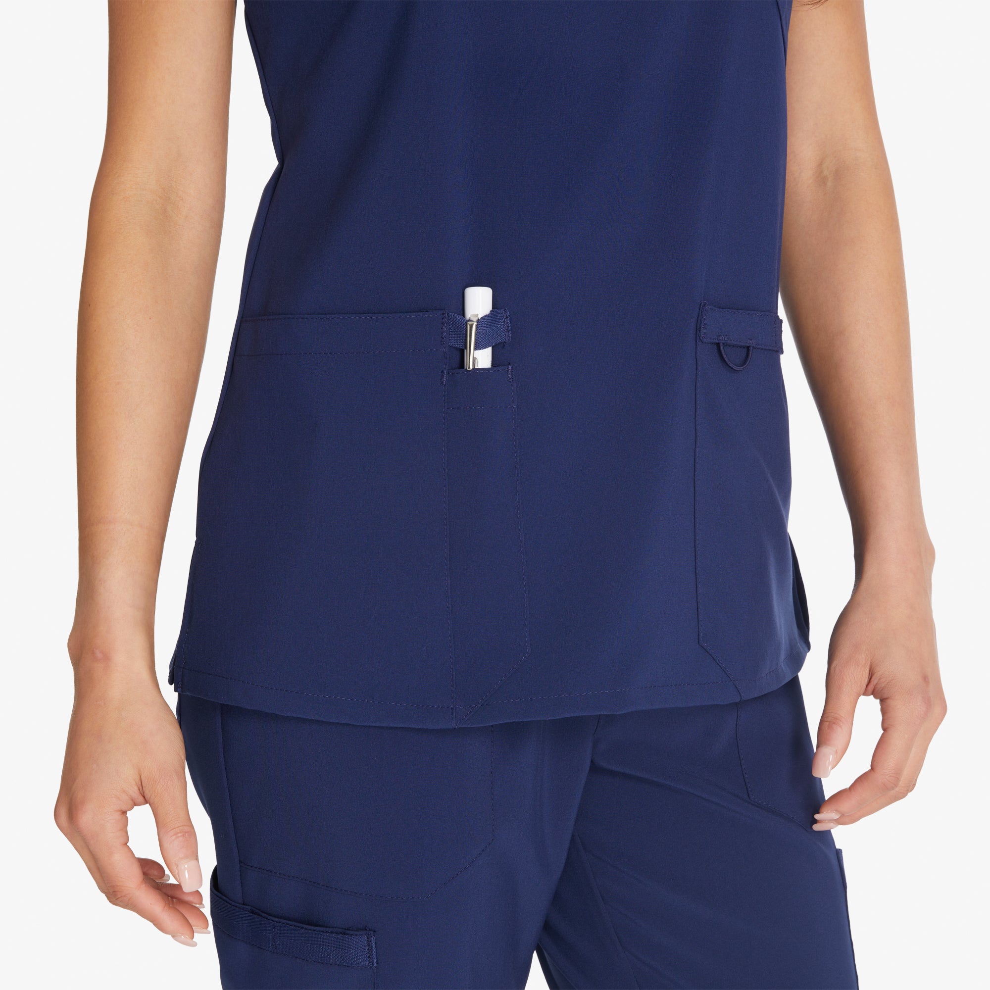 Women's EDS Essentials Mock Wrap Scrub Top - 图片 5