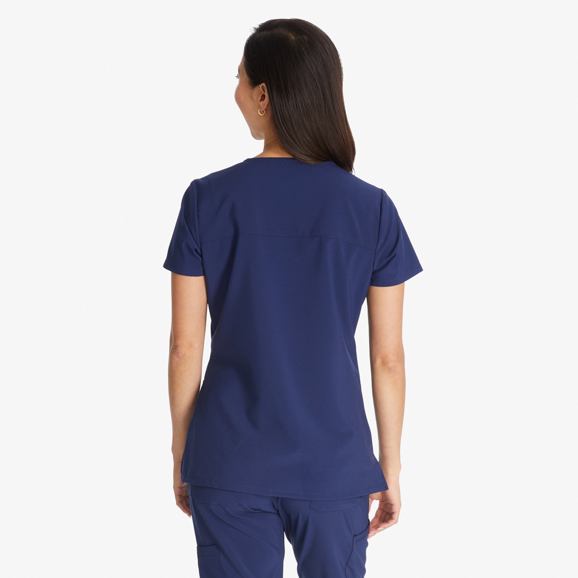 Women's EDS Essentials Mock Wrap Scrub Top - 图片 2