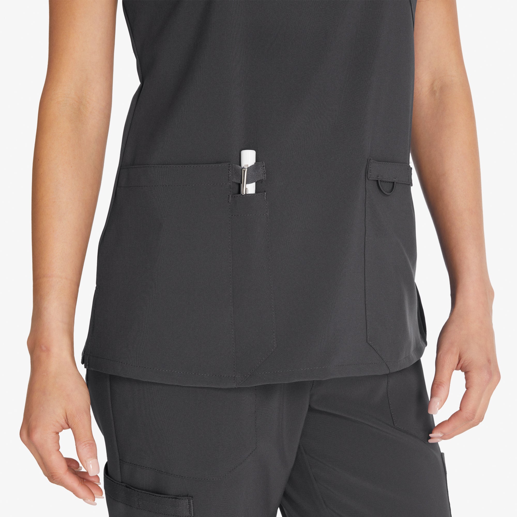 Women's EDS Essentials Mock Wrap Scrub Top - 图片 6