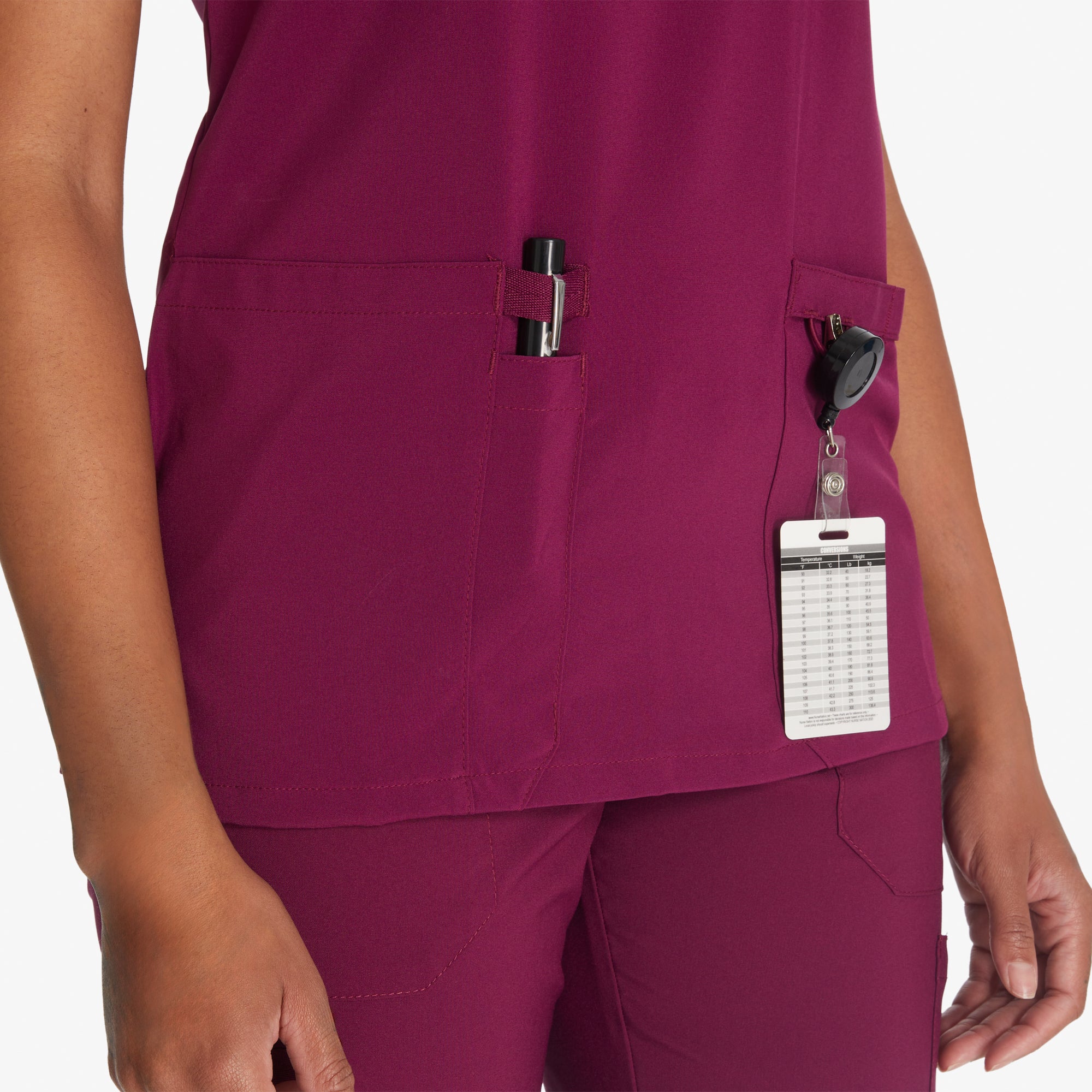 Women's EDS Essentials Mock Wrap Scrub Top - 图片 5
