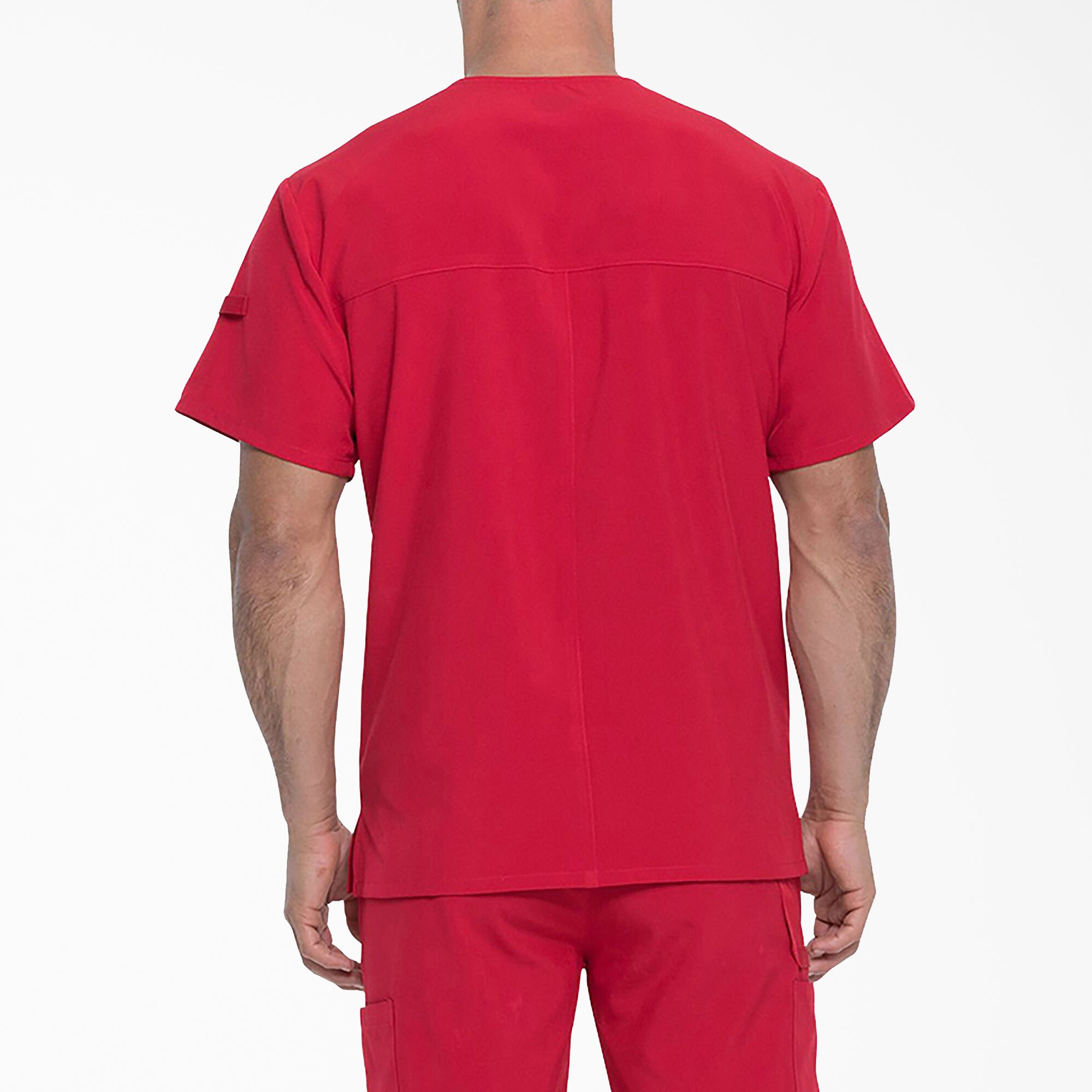 Men's EDS Essentials Tuckable V-Neck Scrub Top - 图片 2