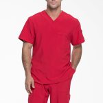 Men's EDS Essentials Tuckable V-Neck Scrub Top