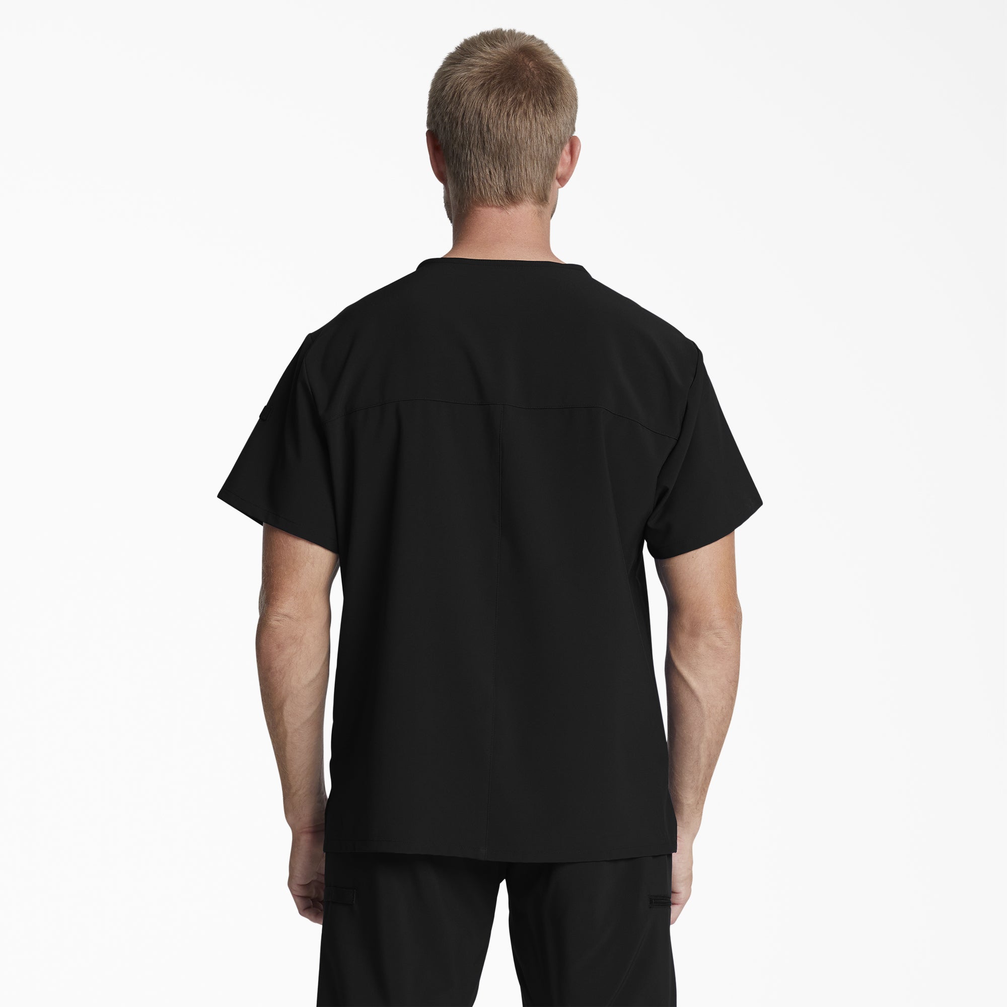 Men's EDS Essentials Tuckable V-Neck Scrub Top - 图片 2