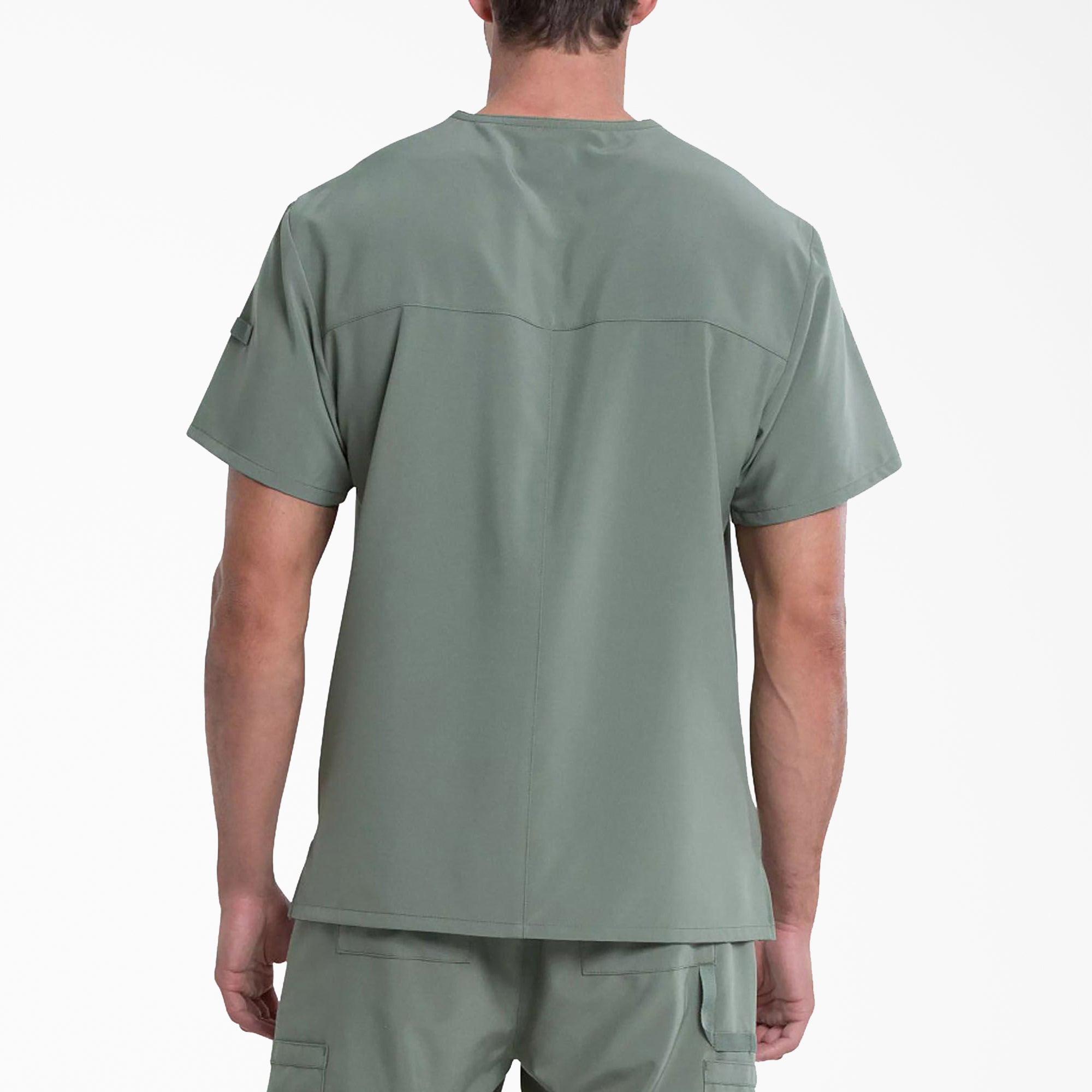 Men's EDS Essentials Tuckable V-Neck Scrub Top - 图片 2