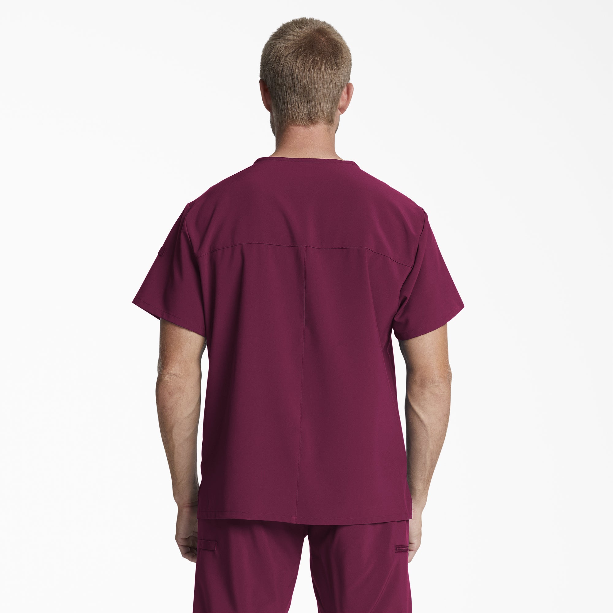 Men's EDS Essentials Tuckable V-Neck Scrub Top - 图片 2