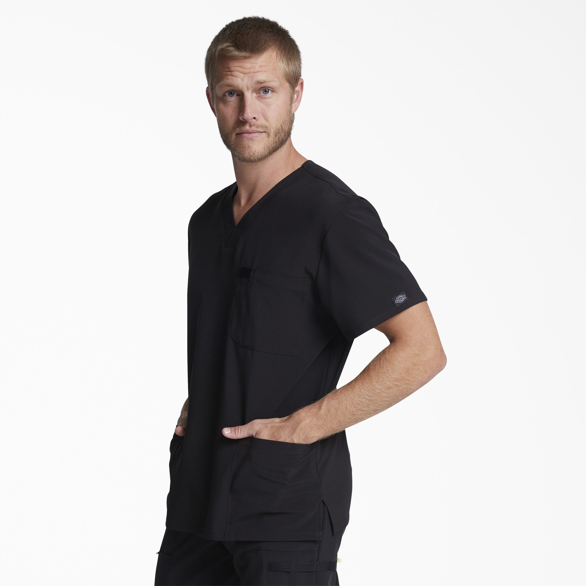 Men's EDS Essentials V-Neck Scrub Top - 图片 3