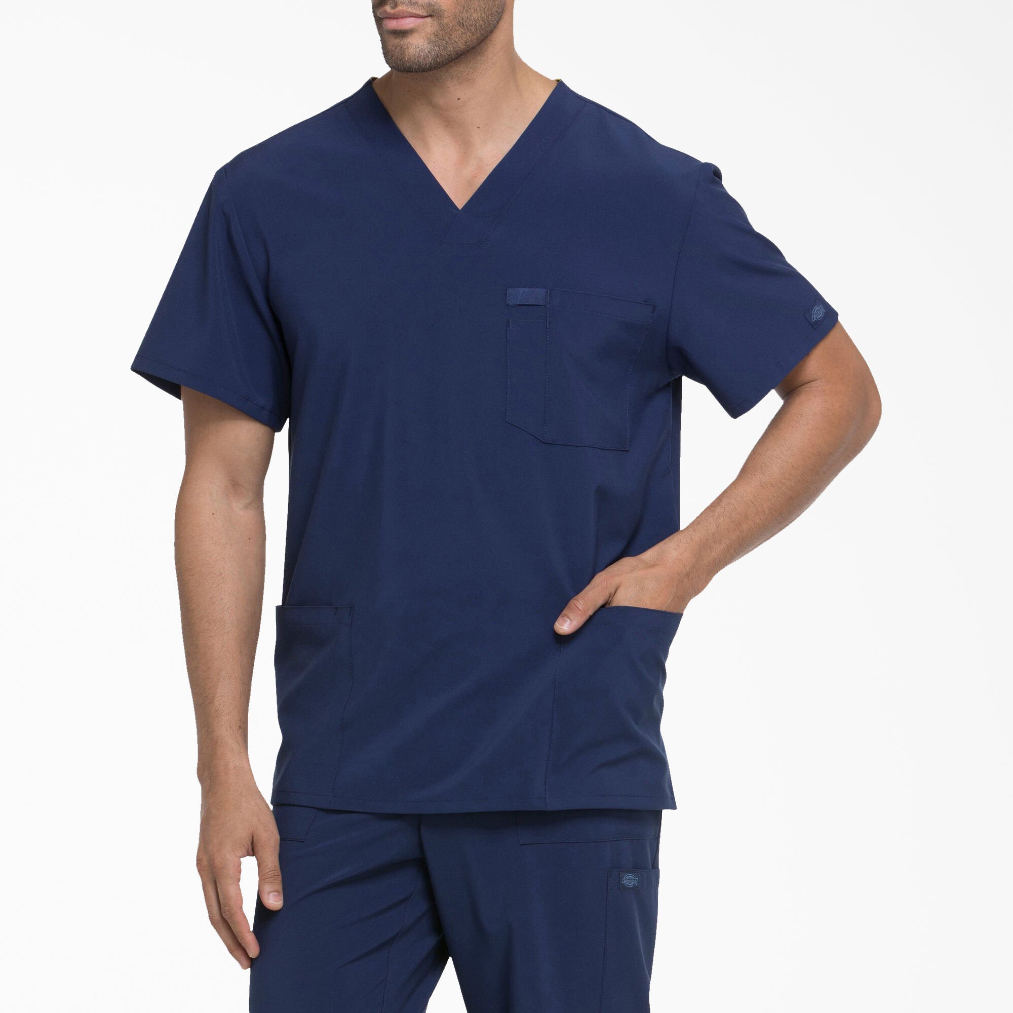 Men's EDS Essentials V-Neck Scrub Top - 图片 3