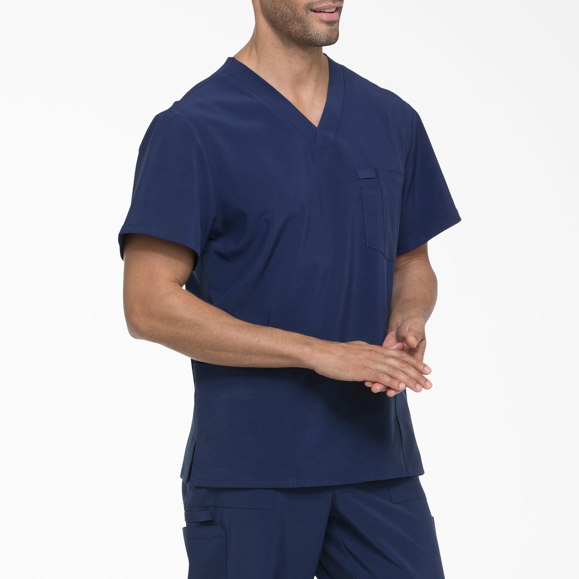 Men's EDS Essentials V-Neck Scrub Top - 图片 4