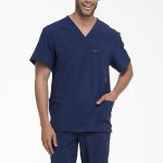 Men's EDS Essentials V-Neck Scrub Top