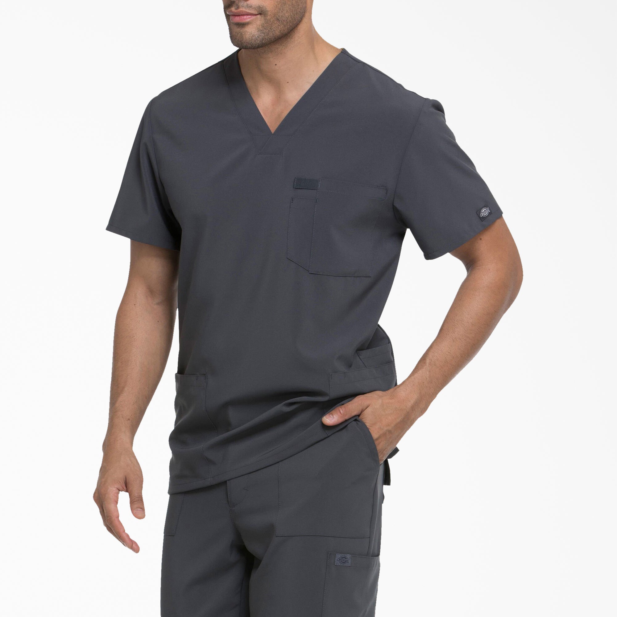 Men's EDS Essentials V-Neck Scrub Top - 图片 3