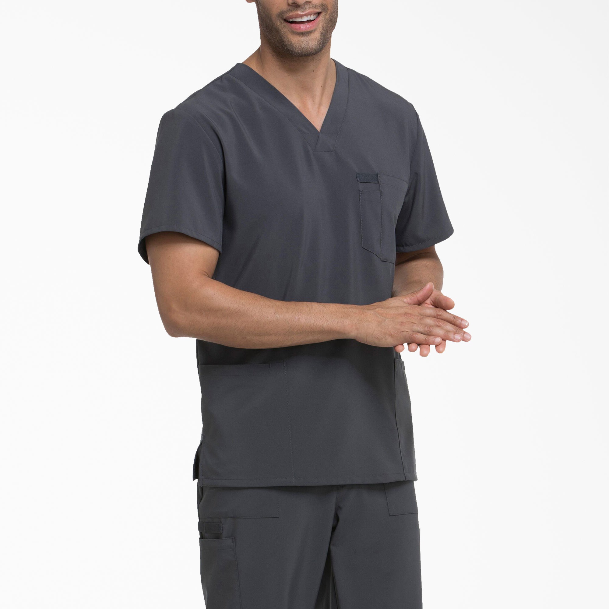 Men's EDS Essentials V-Neck Scrub Top - 图片 4