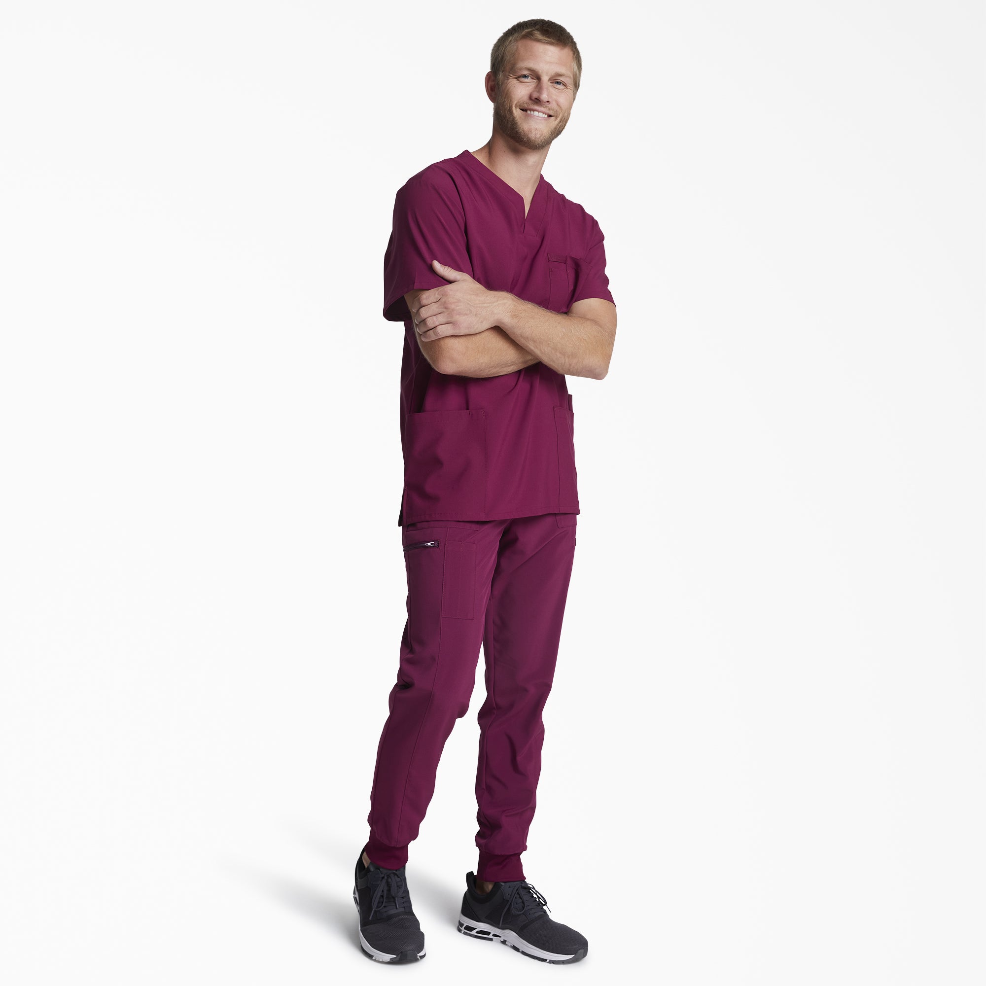Men's EDS Essentials V-Neck Scrub Top - 图片 4